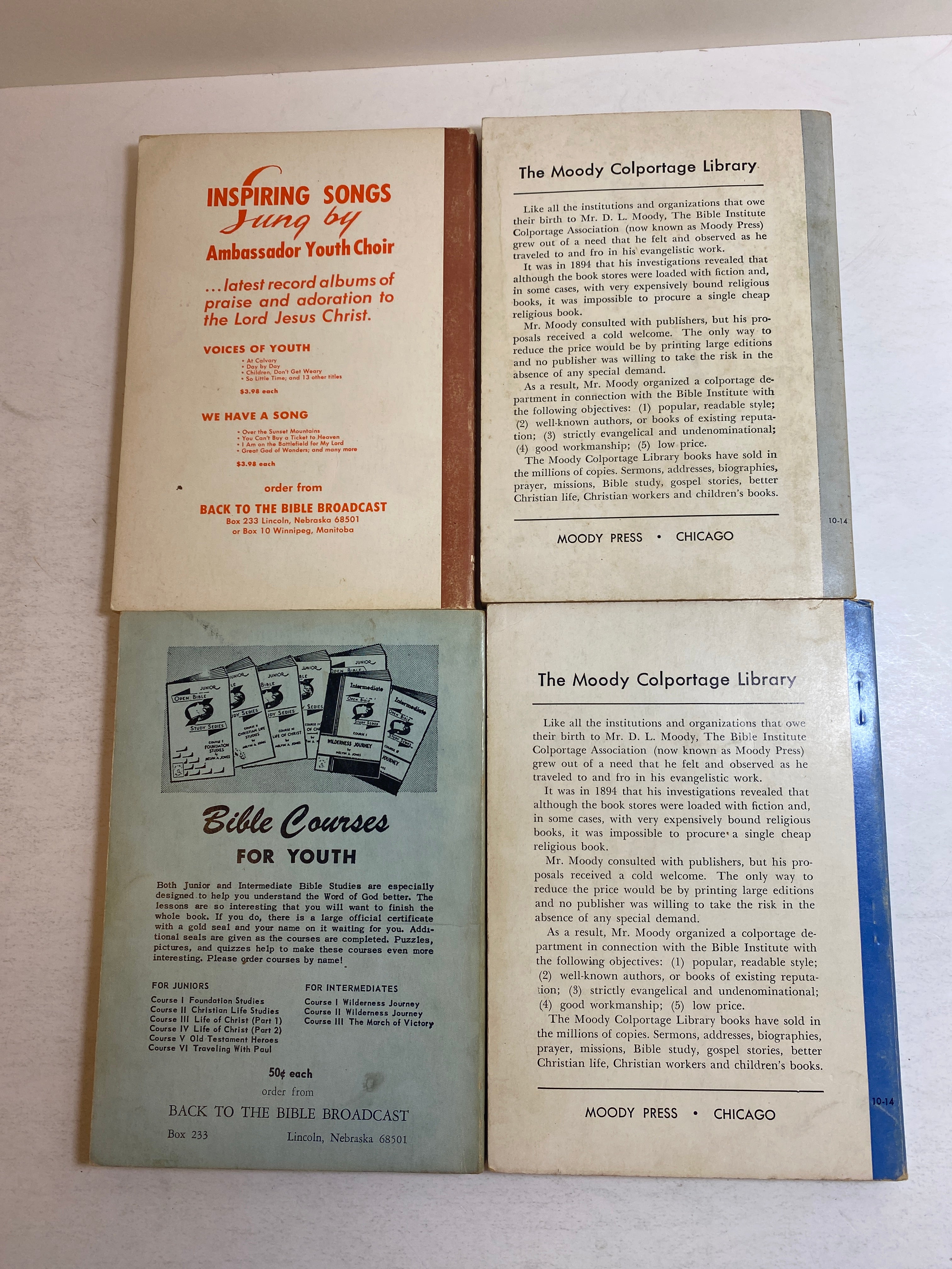 Lot of 4 Biff Norris Books Moody Press 1962-1967