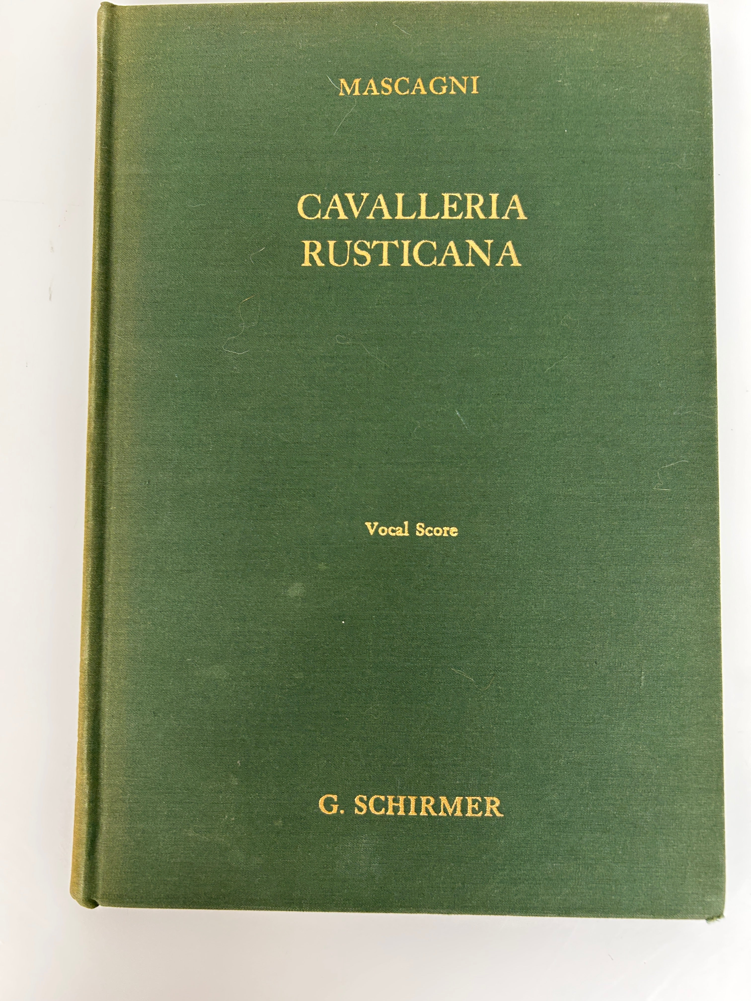 Lot of 4 Bilingual Opera Scores Published by Schirmer HC