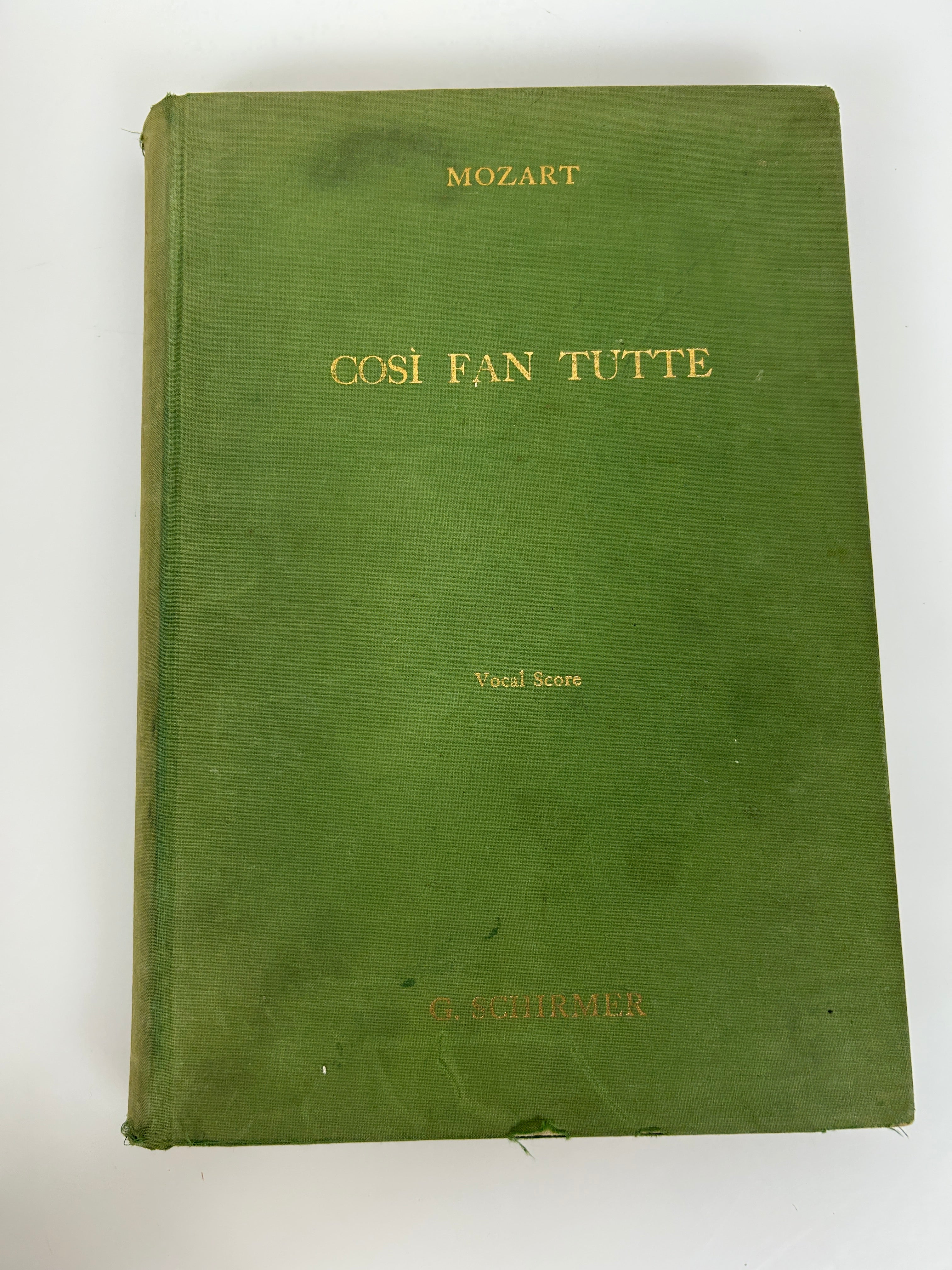 Lot of 4 Bilingual Opera Scores Published by Schirmer HC
