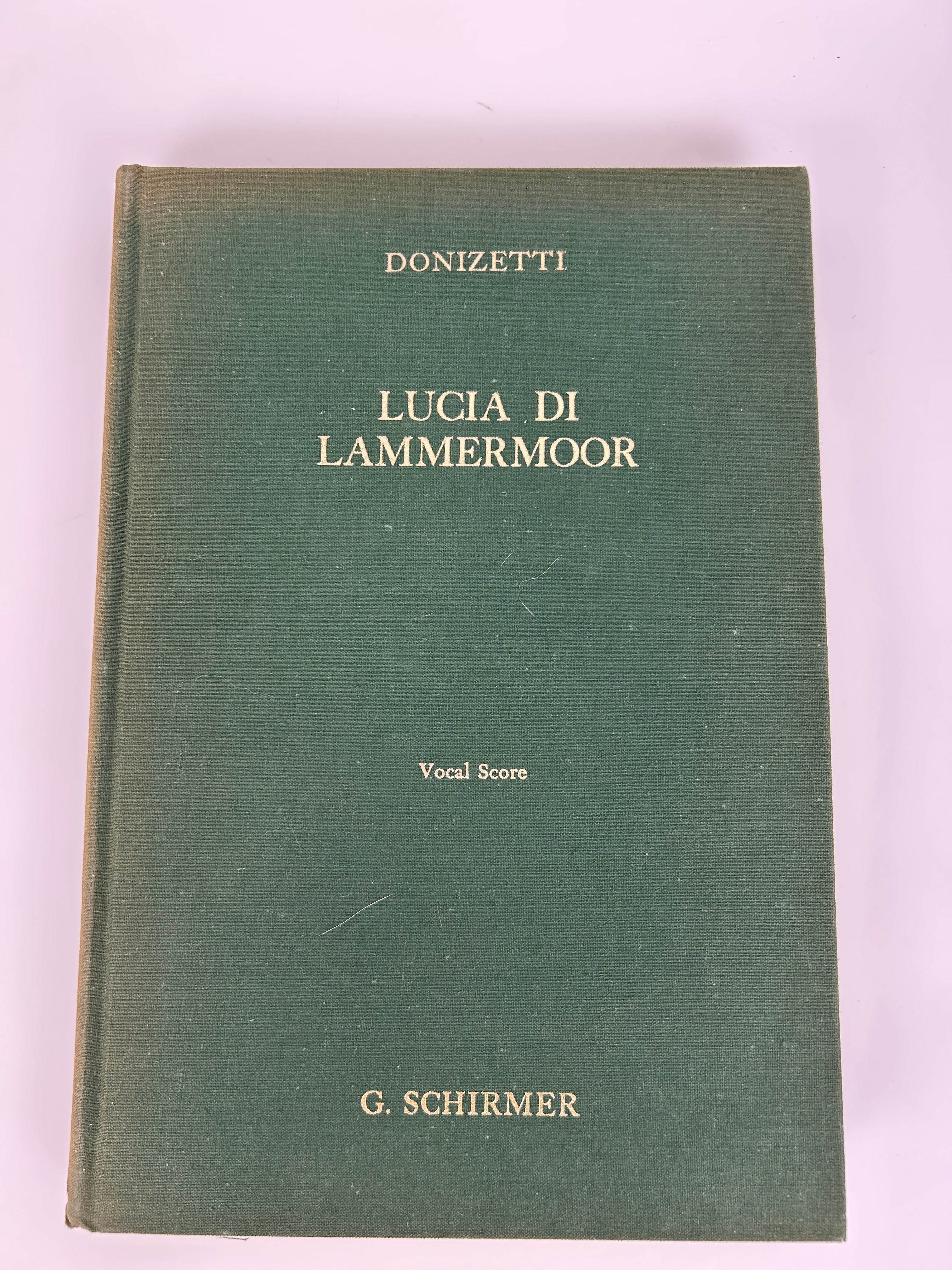 Lot of 4 Bilingual Opera Scores Published by Schirmer HC