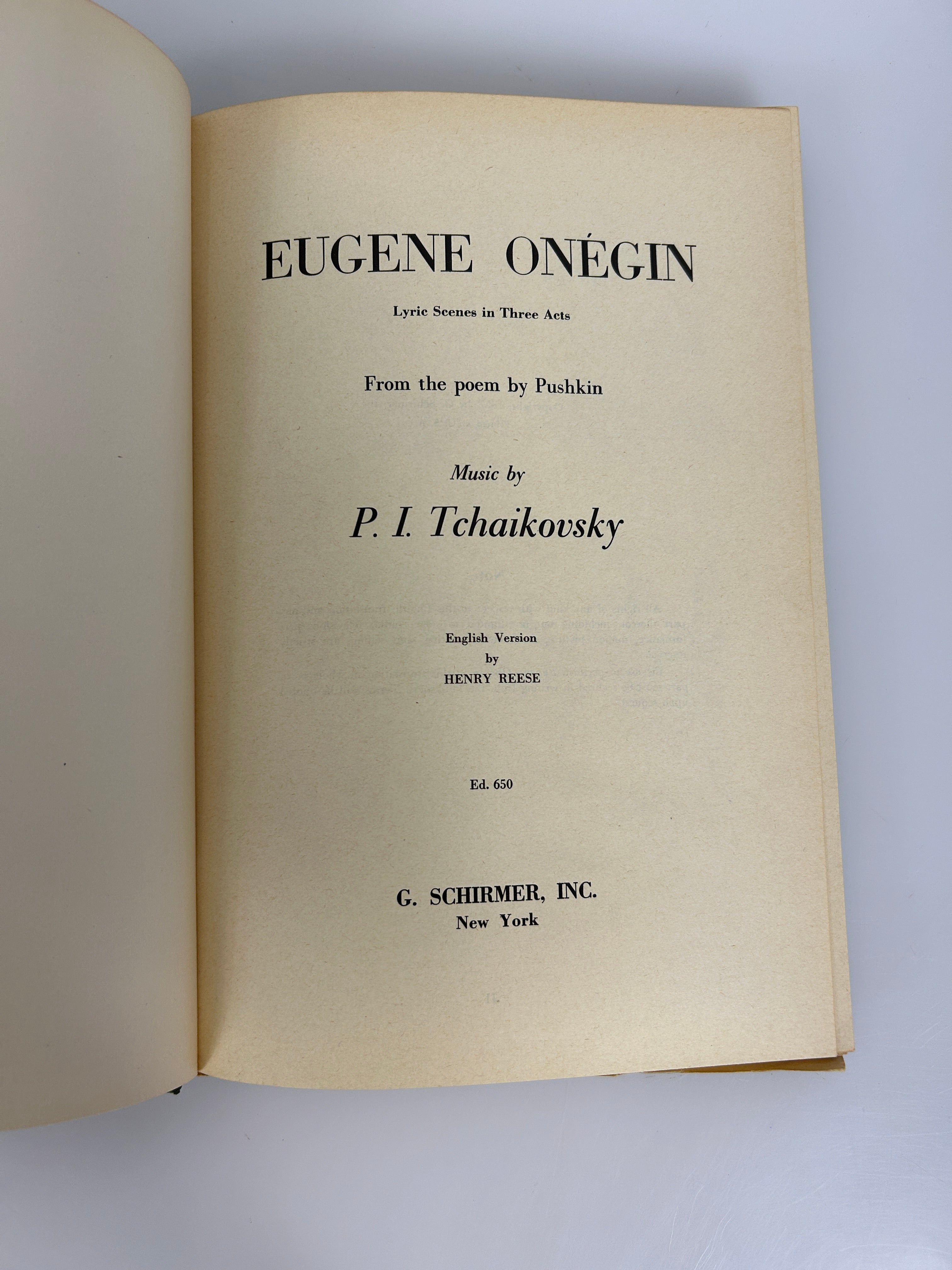 Lot of 4 Bilingual Opera Scores Published by Schirmer HC