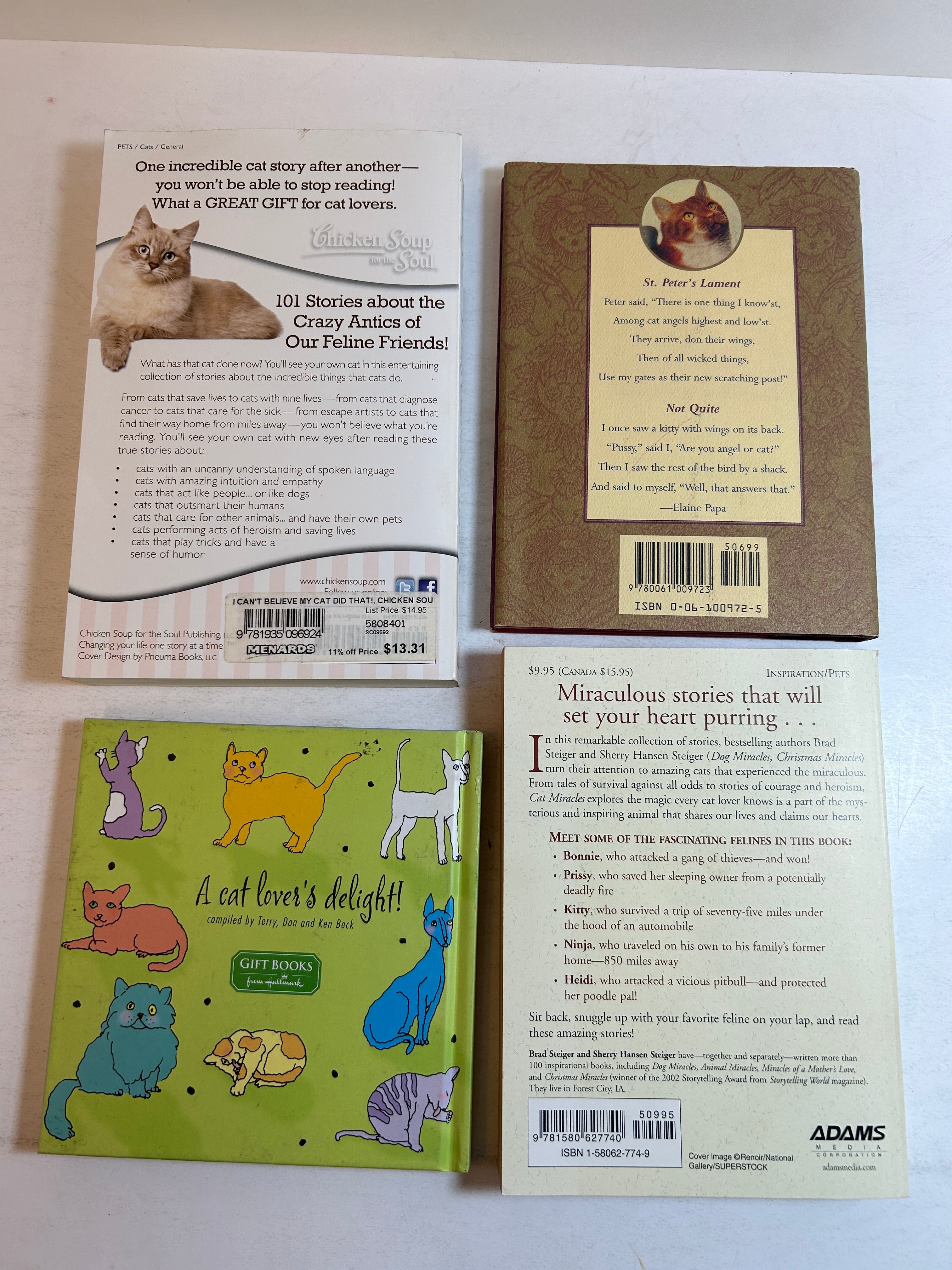 Lot of 4 Catlover Books