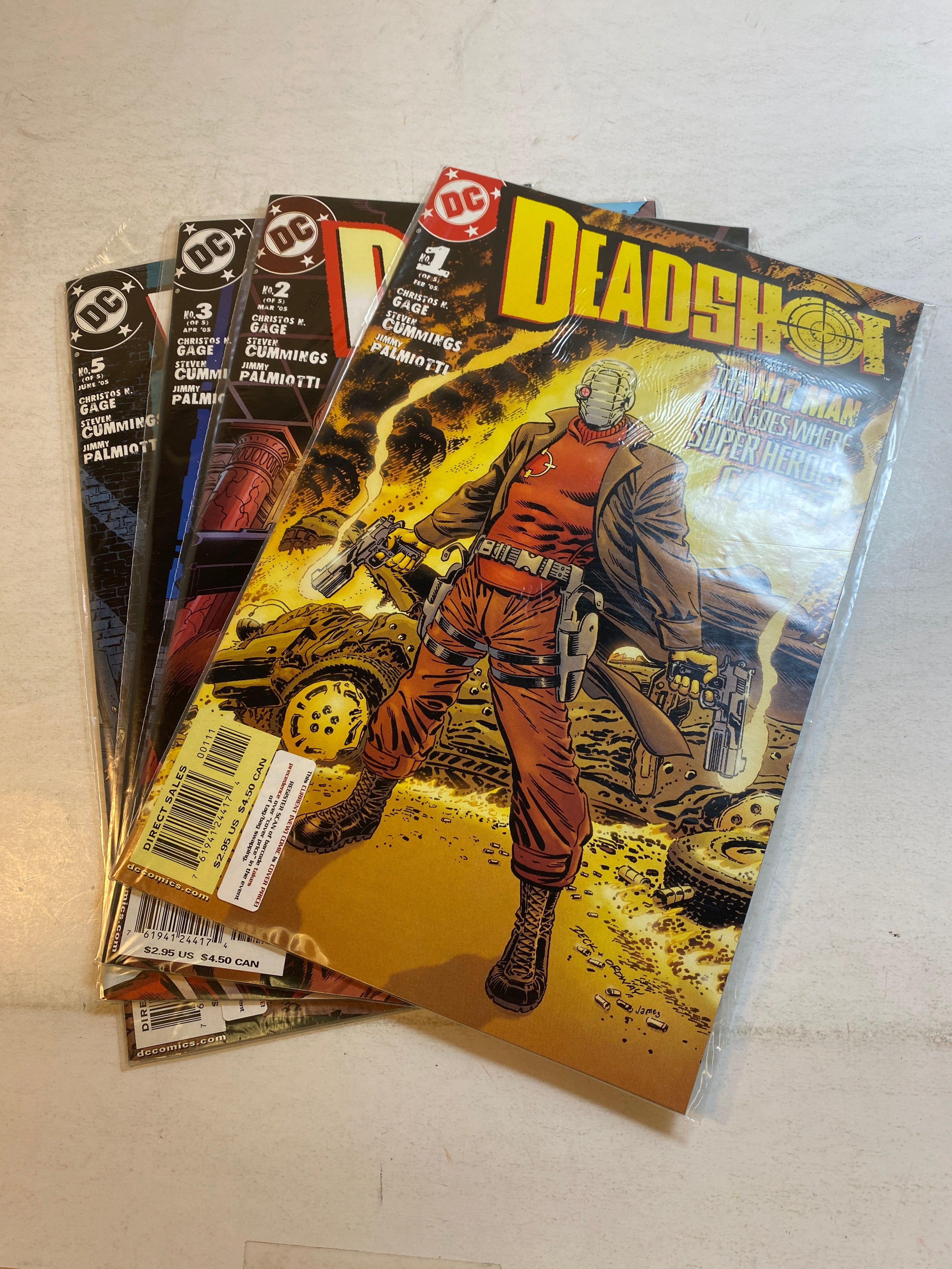 Lot of 4 Deadshot DC Comics 2005
