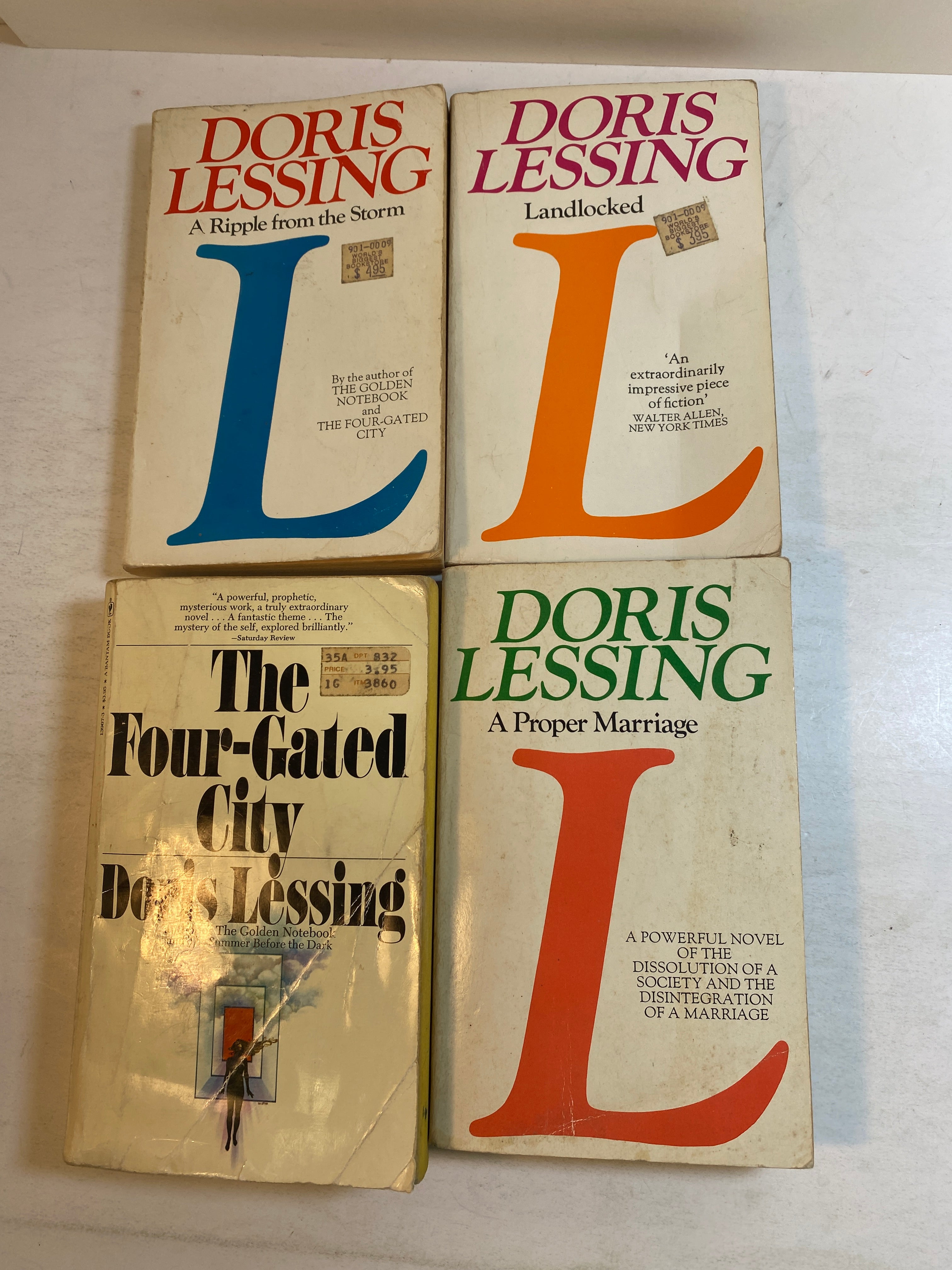 Lot of 4 Doris Lessing paperbacks 1980-1982