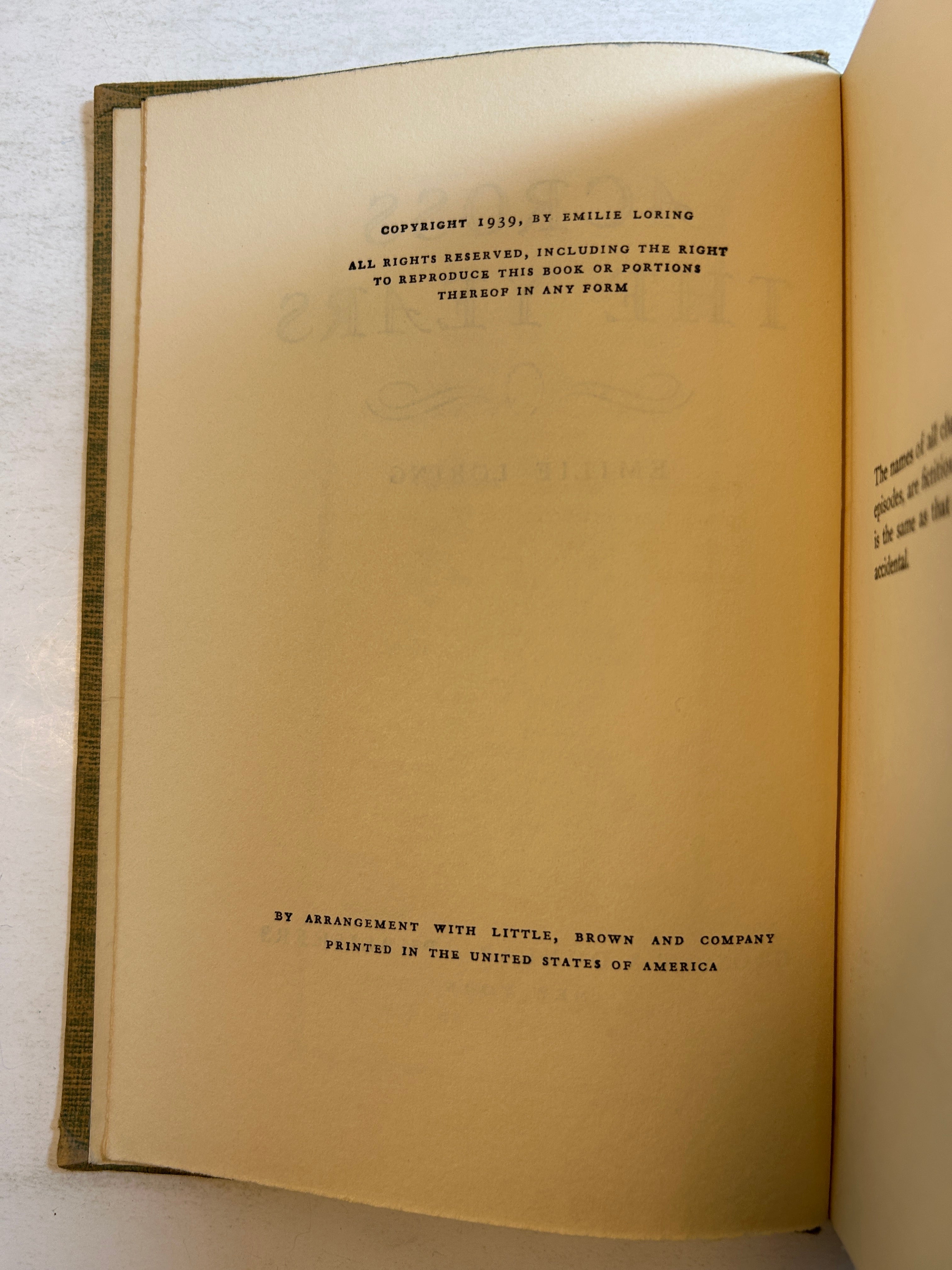 Lot of 4 Emilie Loring Novels 1930-40's Grosset & Dunlap  HC