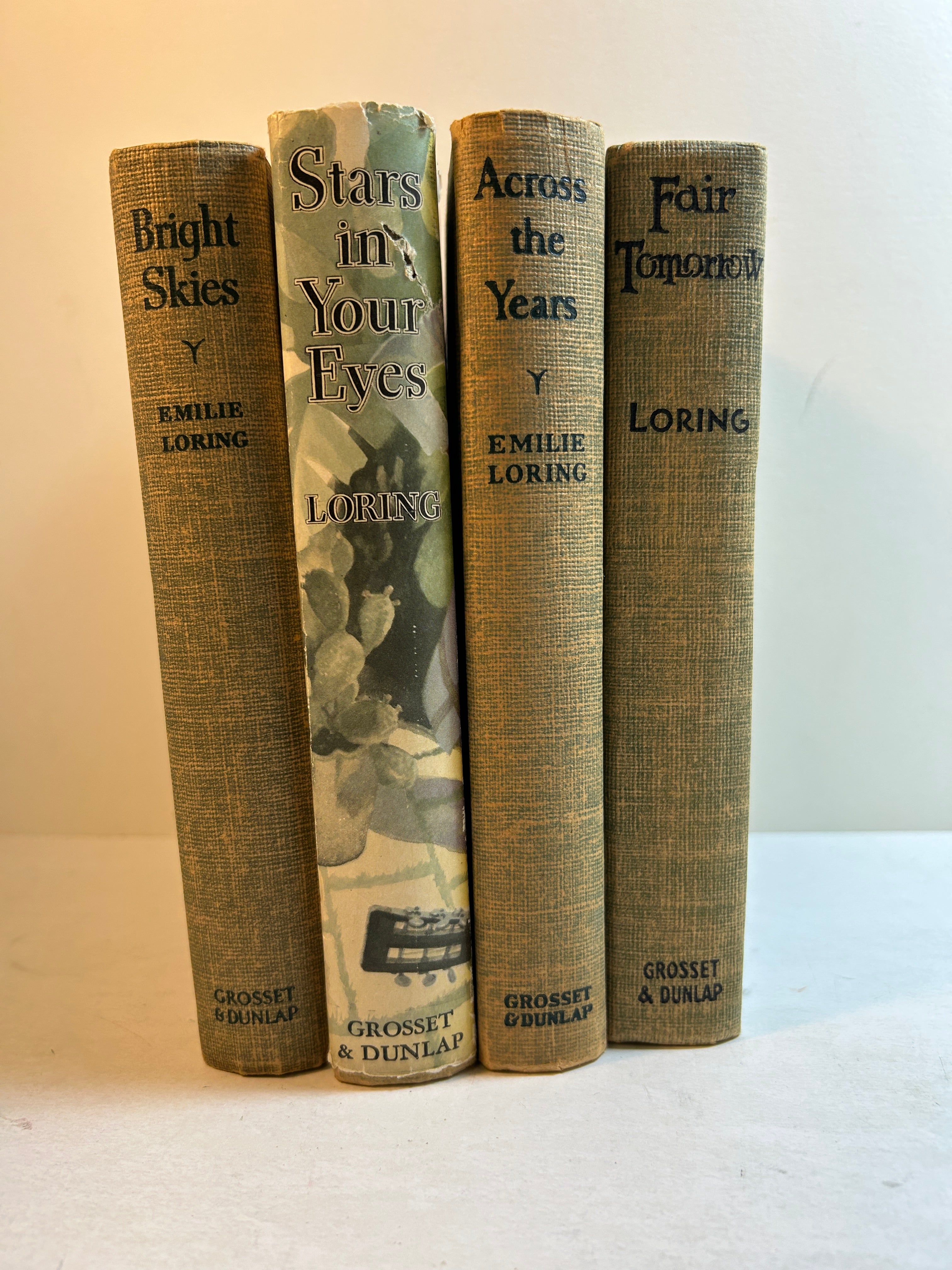 Lot of 4 Emilie Loring Novels 1930-40's Grosset & Dunlap  HC