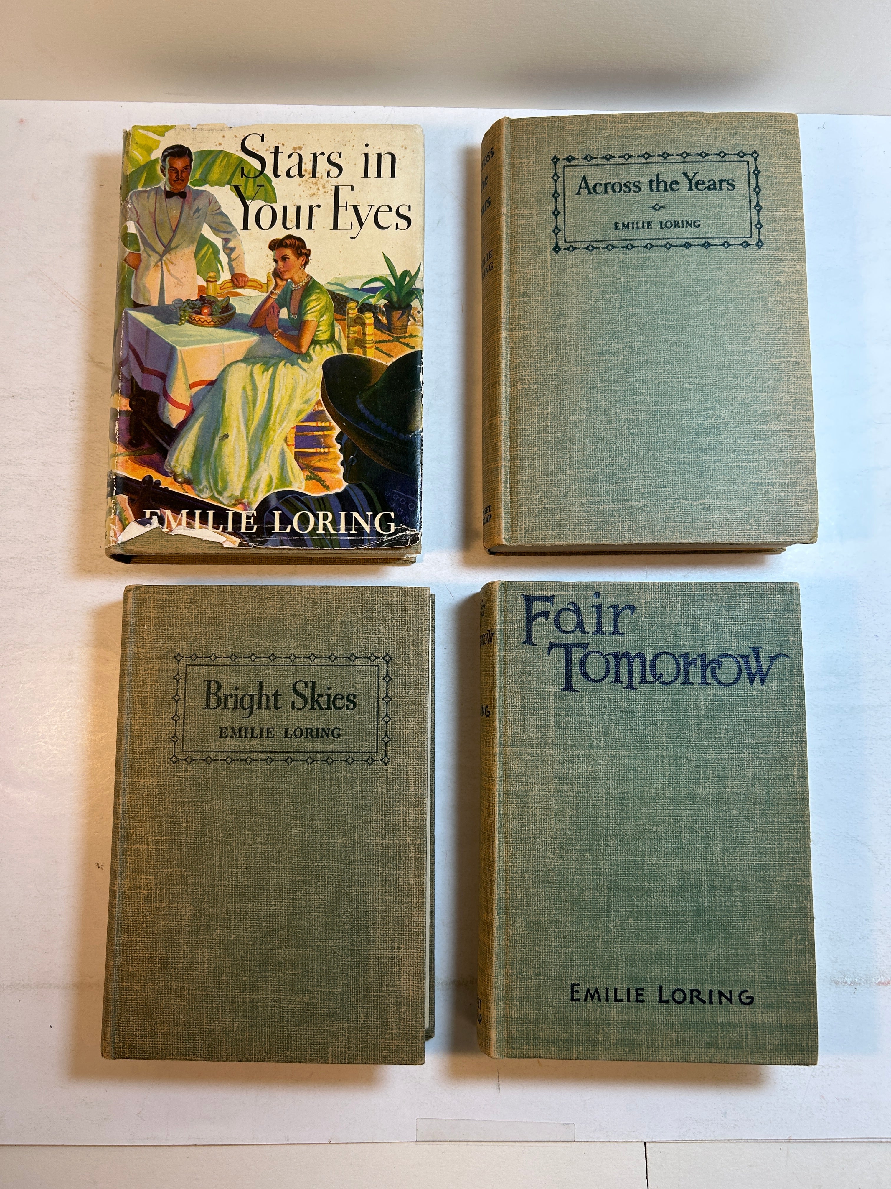 Lot of 4 Emilie Loring Novels 1930-40's Grosset & Dunlap  HC