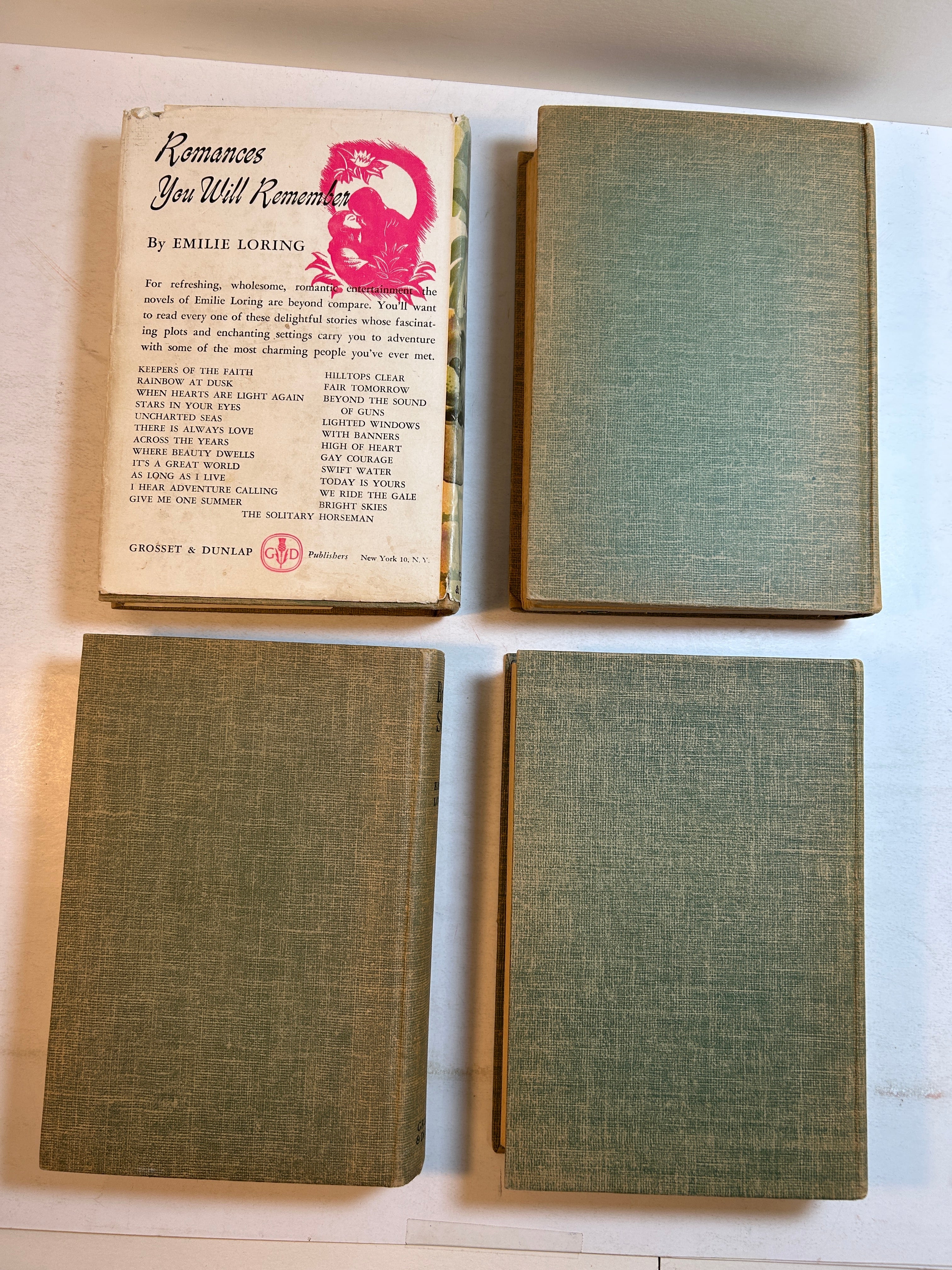 Lot of 4 Emilie Loring Novels 1930-40's Grosset & Dunlap  HC