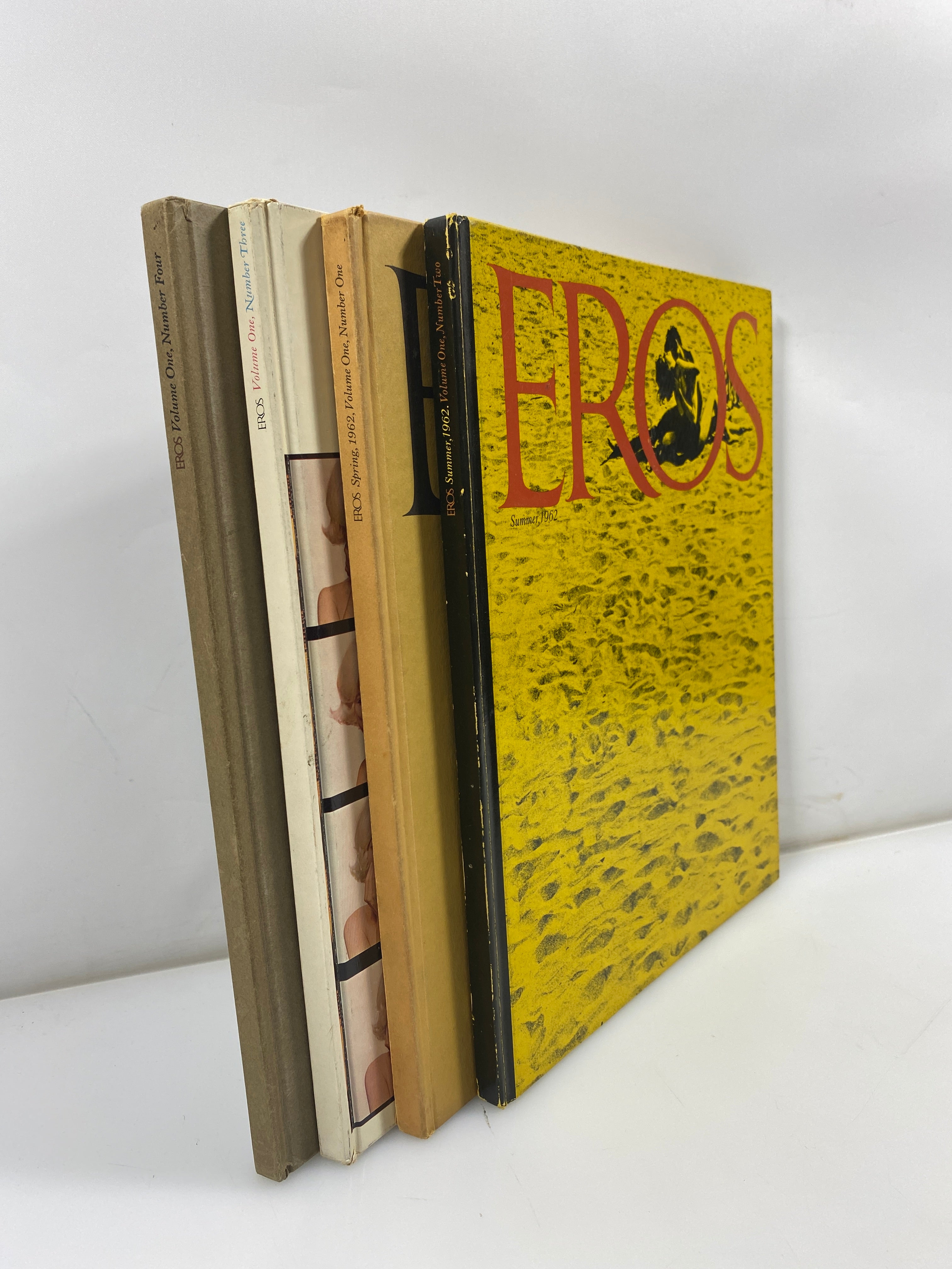 Lot of 4: Eros Magazine Volume 1 Number 1-4 1962 HC