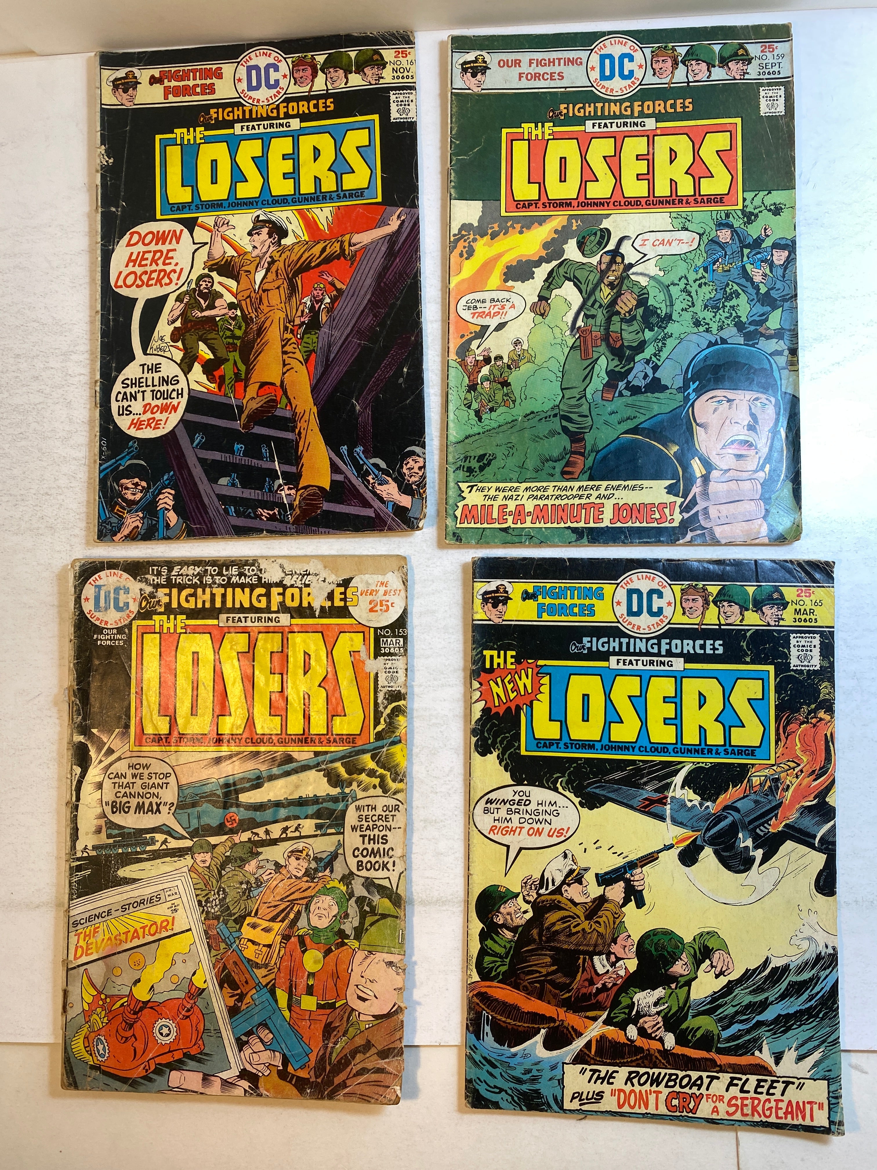Lot of 4 Fighting Forces Losers DC Comics 1975-1976