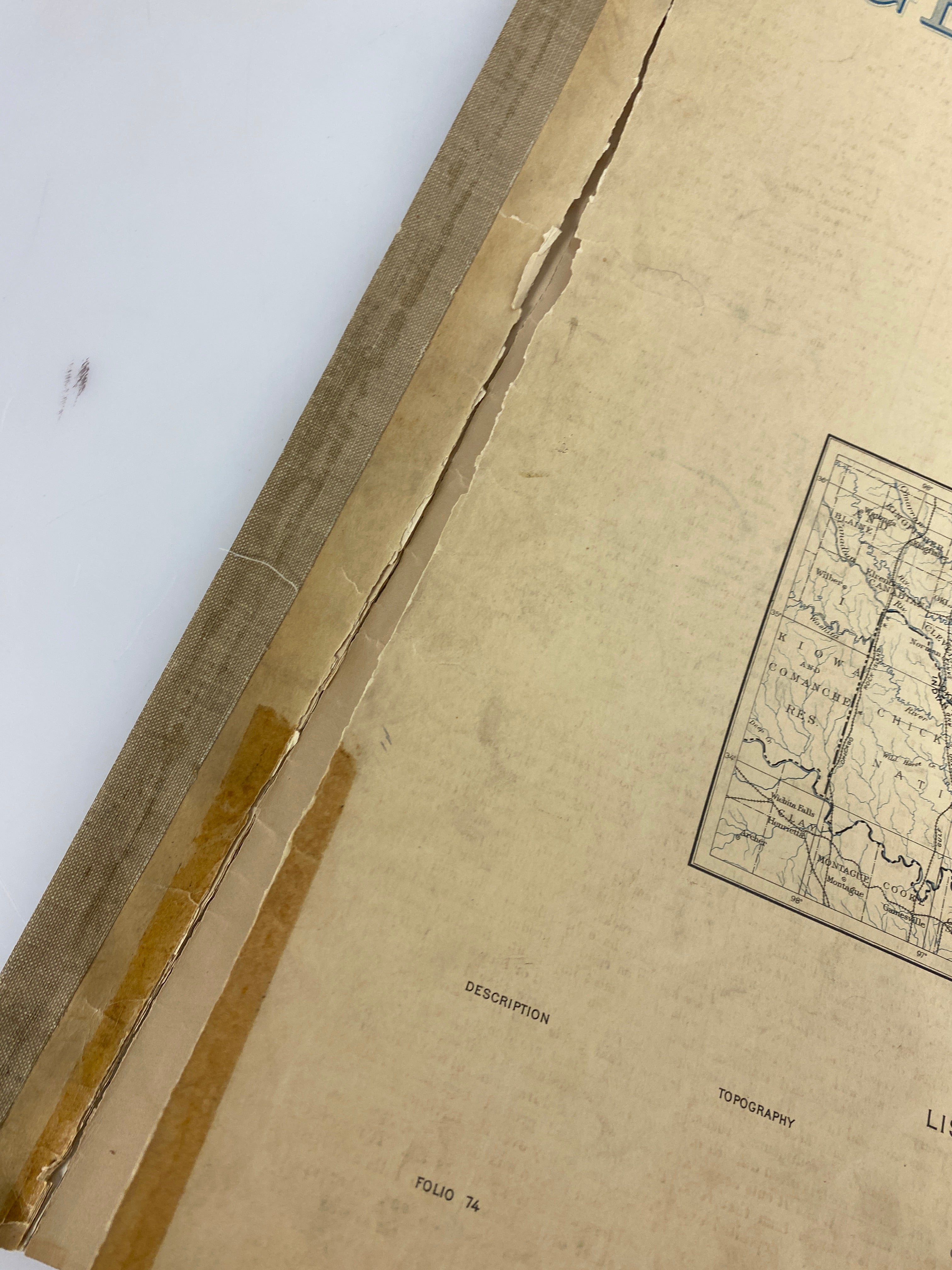 Lot of 4 Geological Atlas of the U.S. Ex-Library 1901-1916 SC