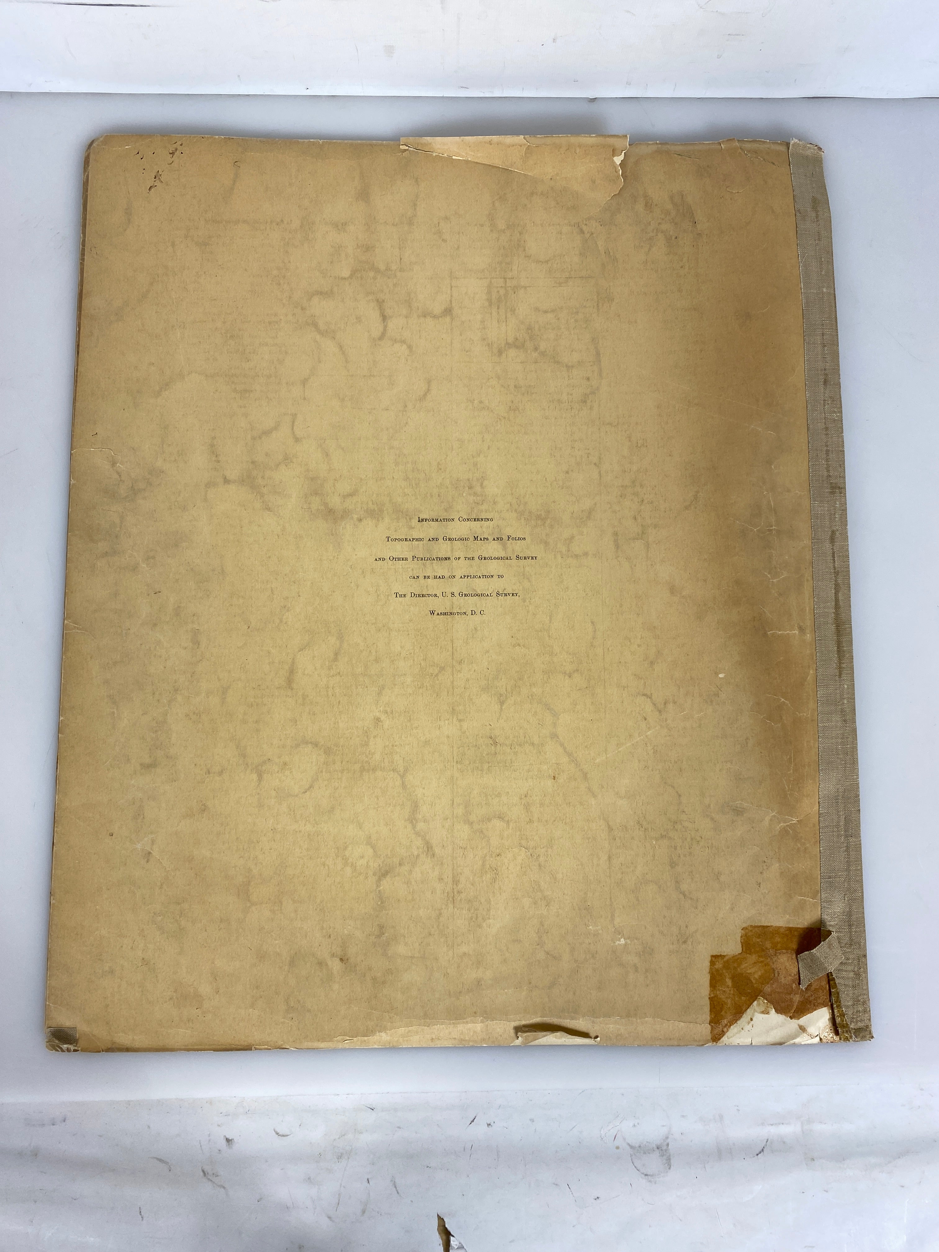 Lot of 4 Geological Atlas of the U.S. Ex-Library 1901-1916 SC