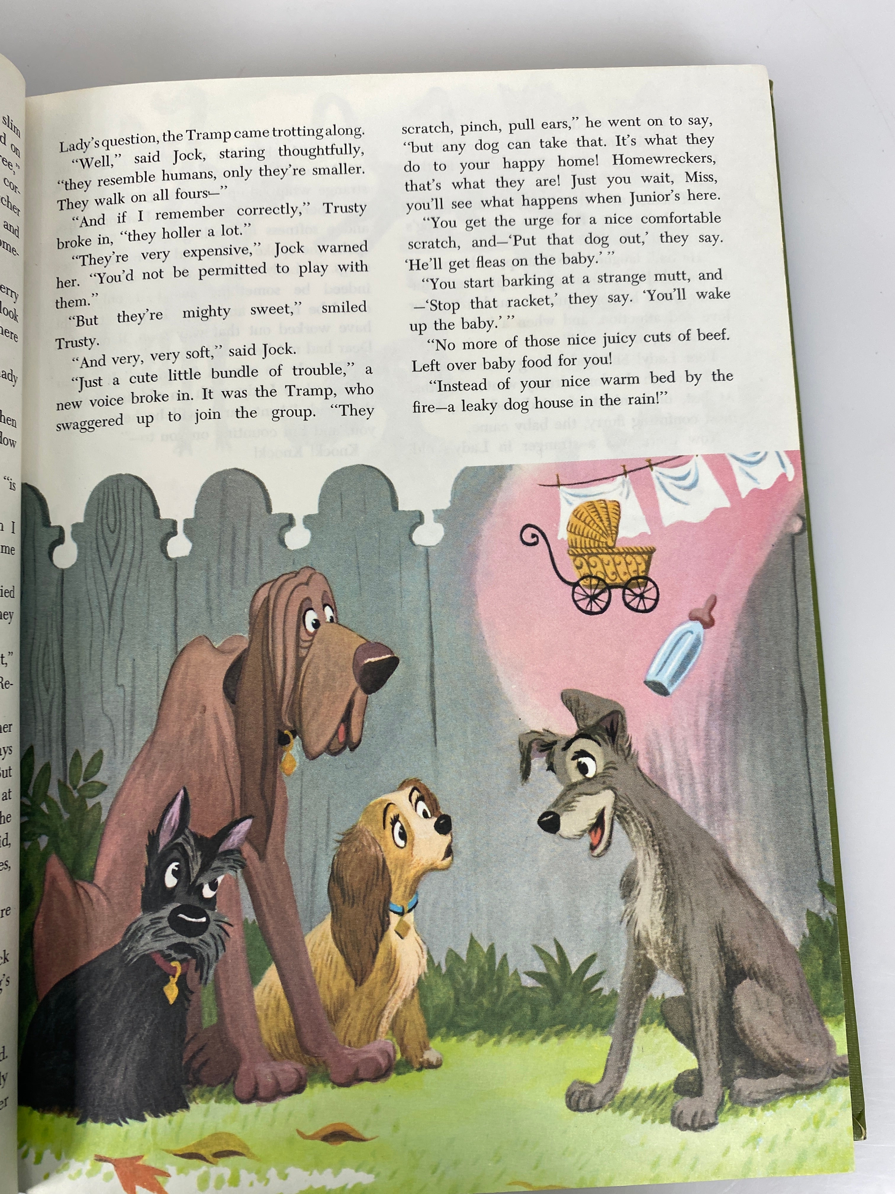 Lot of 4 Golden Disney Wonderful Worlds Books Fantasyland HC 1965