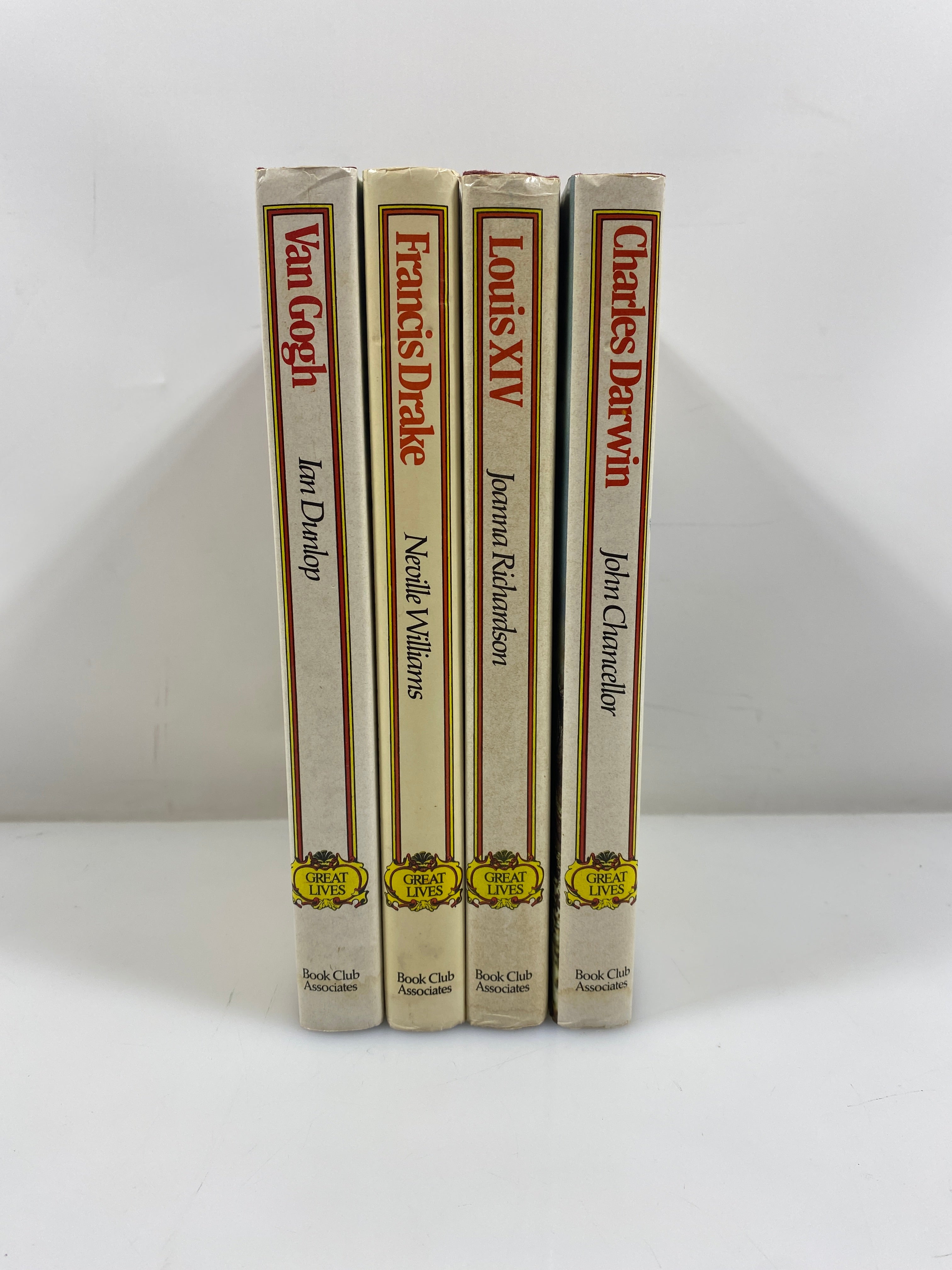 Lot of 4 Great Lives: Van Gogh/Francis Drake/Louis XIV/Charles Darwin 1973-74