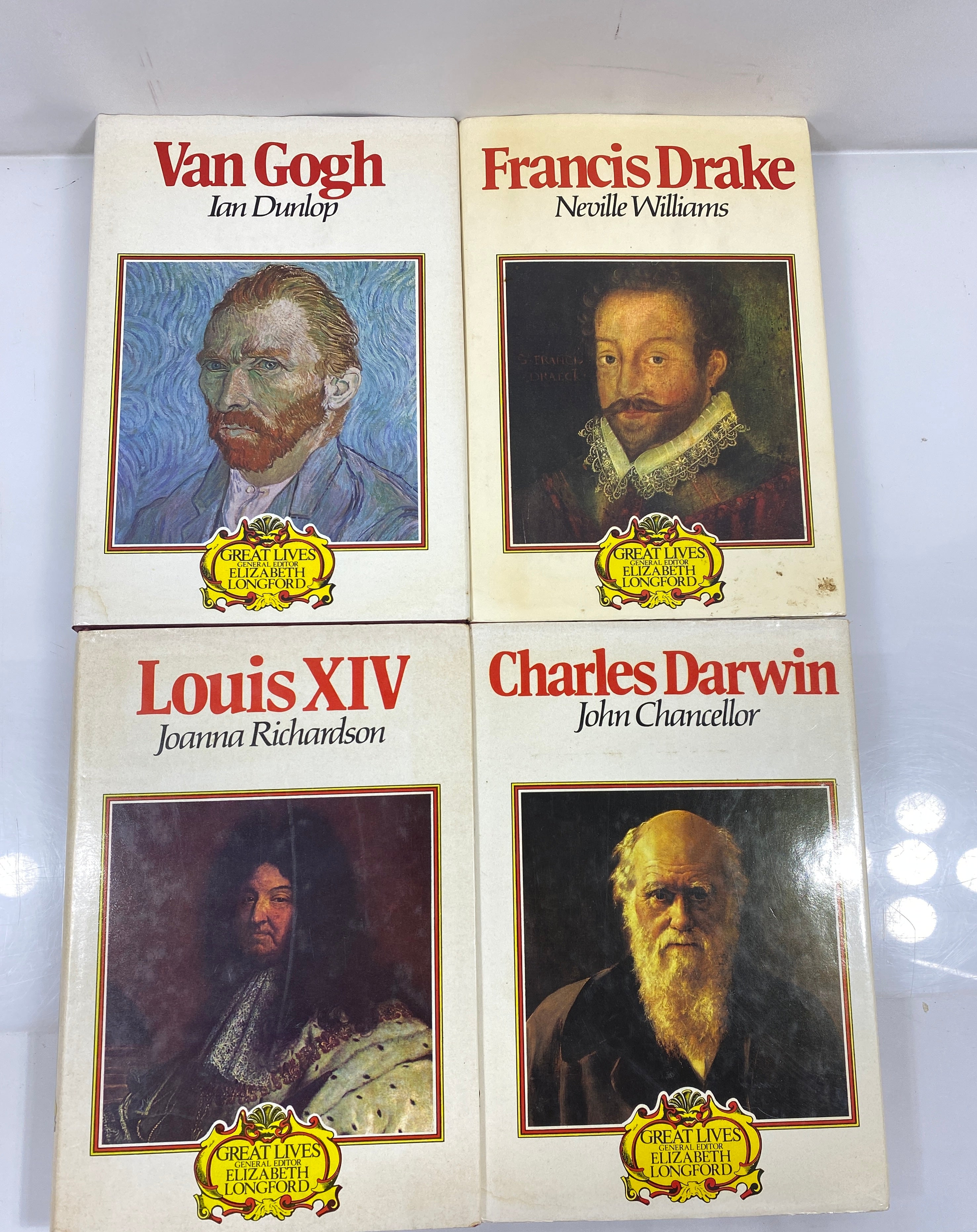 Lot of 4 Great Lives: Van Gogh/Francis Drake/Louis XIV/Charles Darwin 1973-74