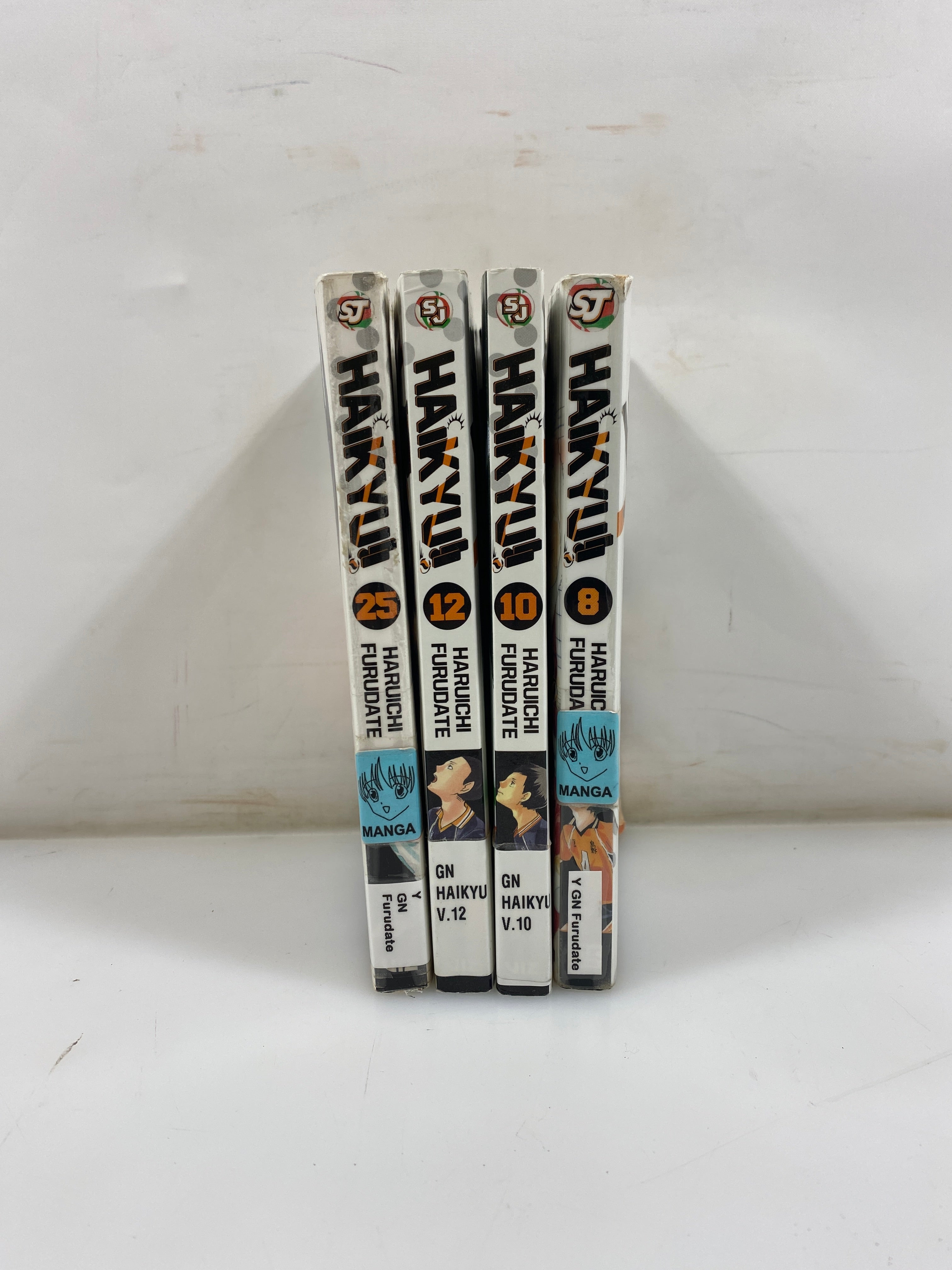 Lot of 4: Haikyuu 8, 10, 12, 25 Manga 2017-21 SC