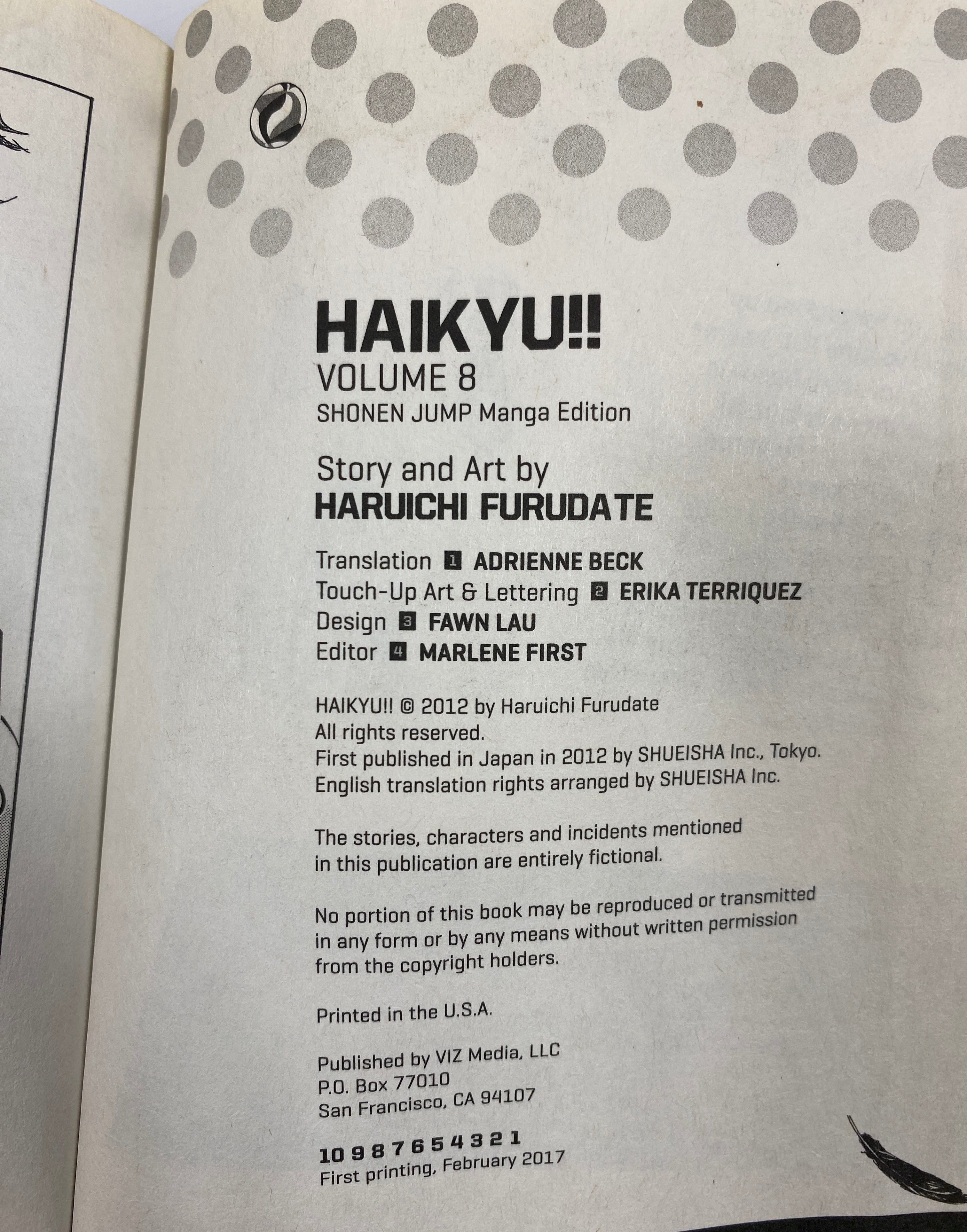 Lot of 4: Haikyuu 8, 10, 12, 25 Manga 2017-21 SC