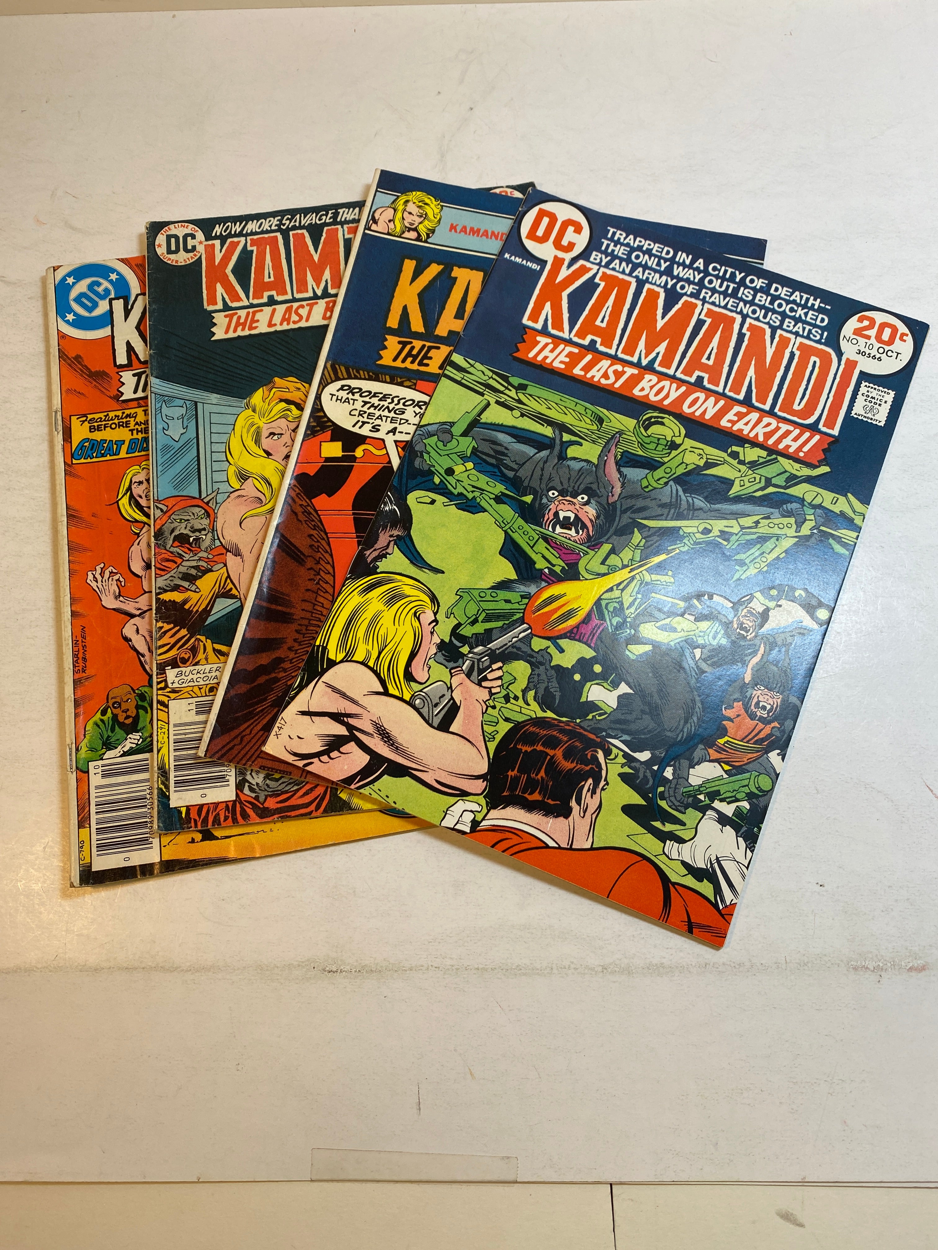 Lot of 4 Kamandi Last Boy on Earth DC Comics 1973-1978