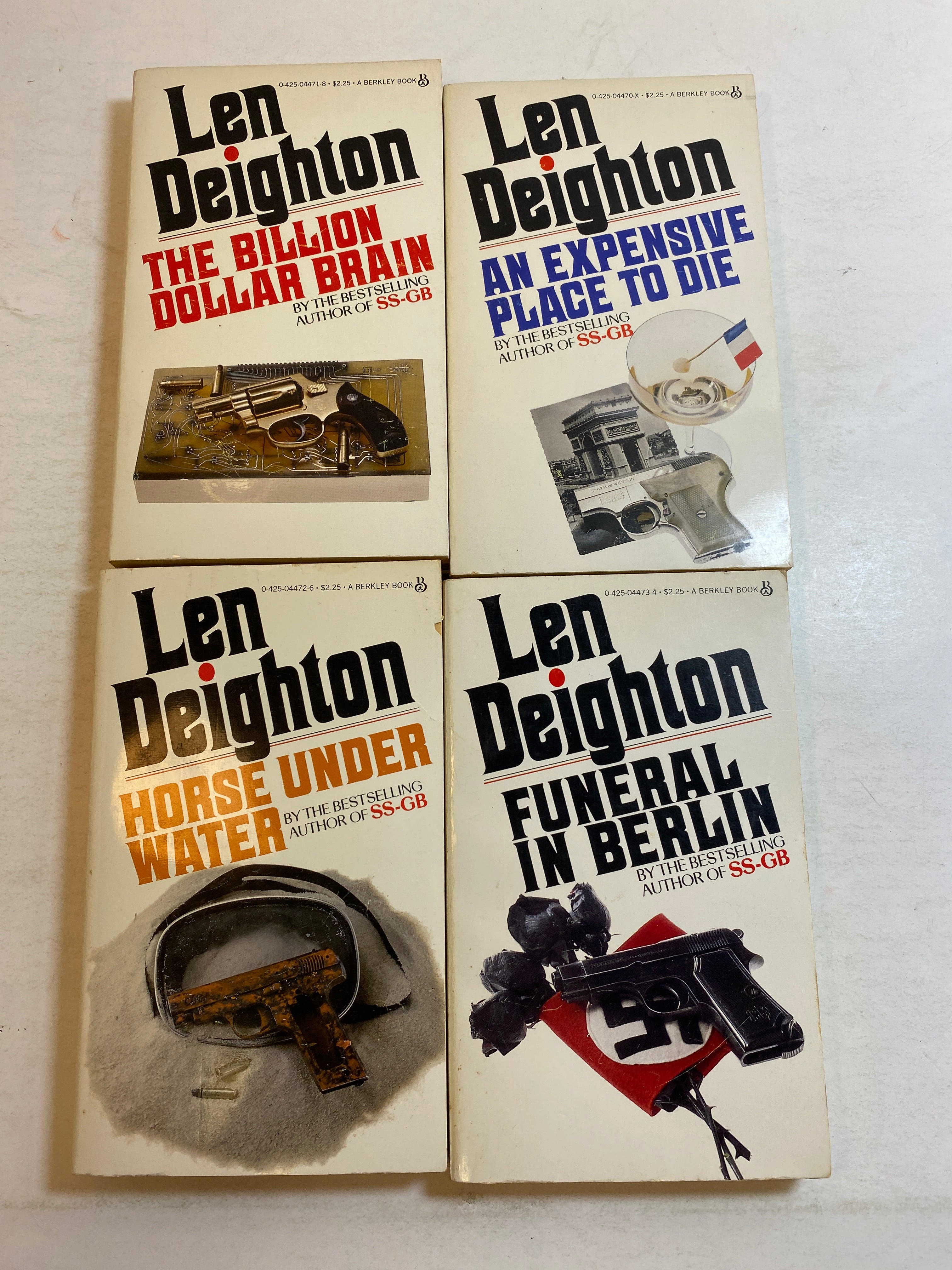 Lot of 4 Len Leighton SC Novels 1980