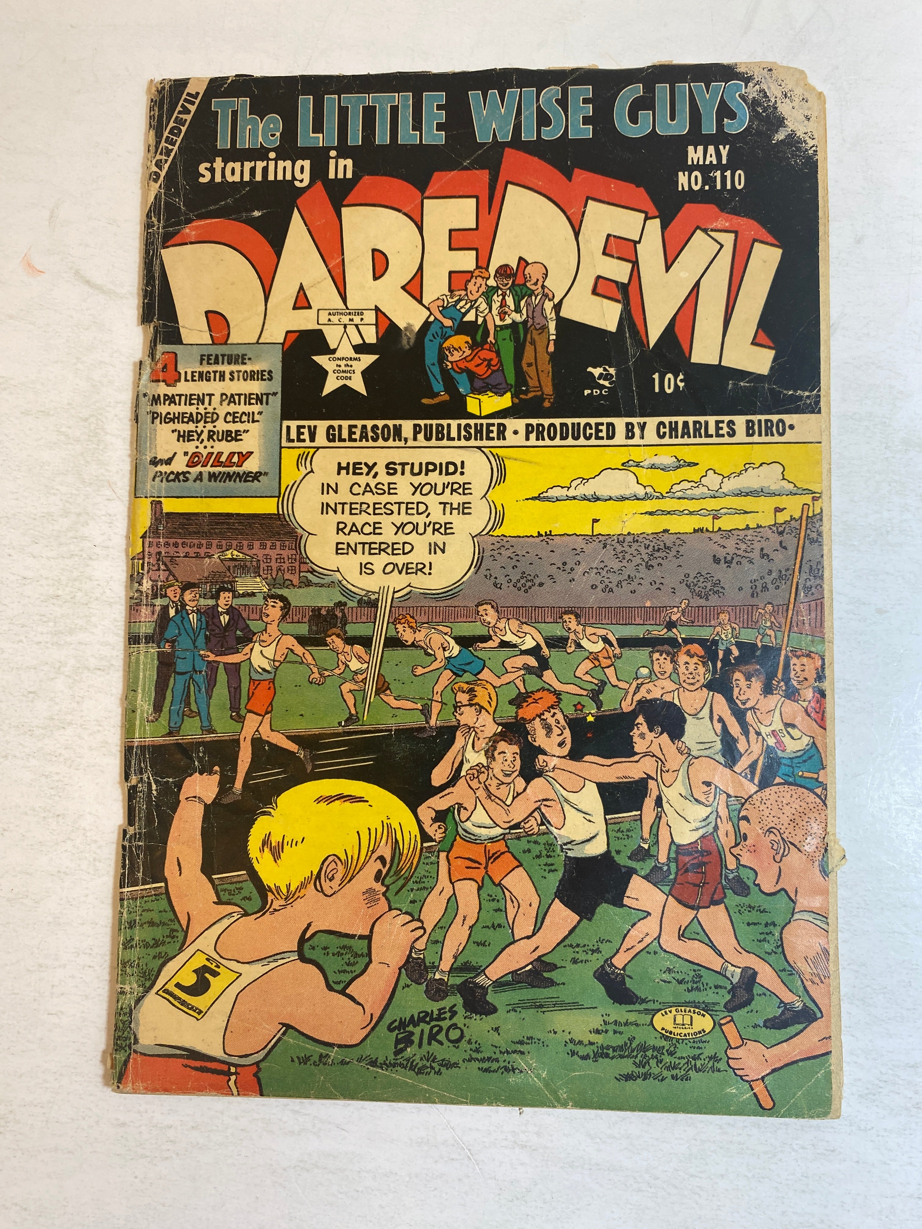 Lot of 4 Little Wise Guys Daredevil Gleason Comics 1953-1956