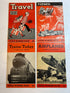 Lot of 4 Little Wonder Book Series: Firemen, Airplanes, Travel & Trains Today 1949-50 SC