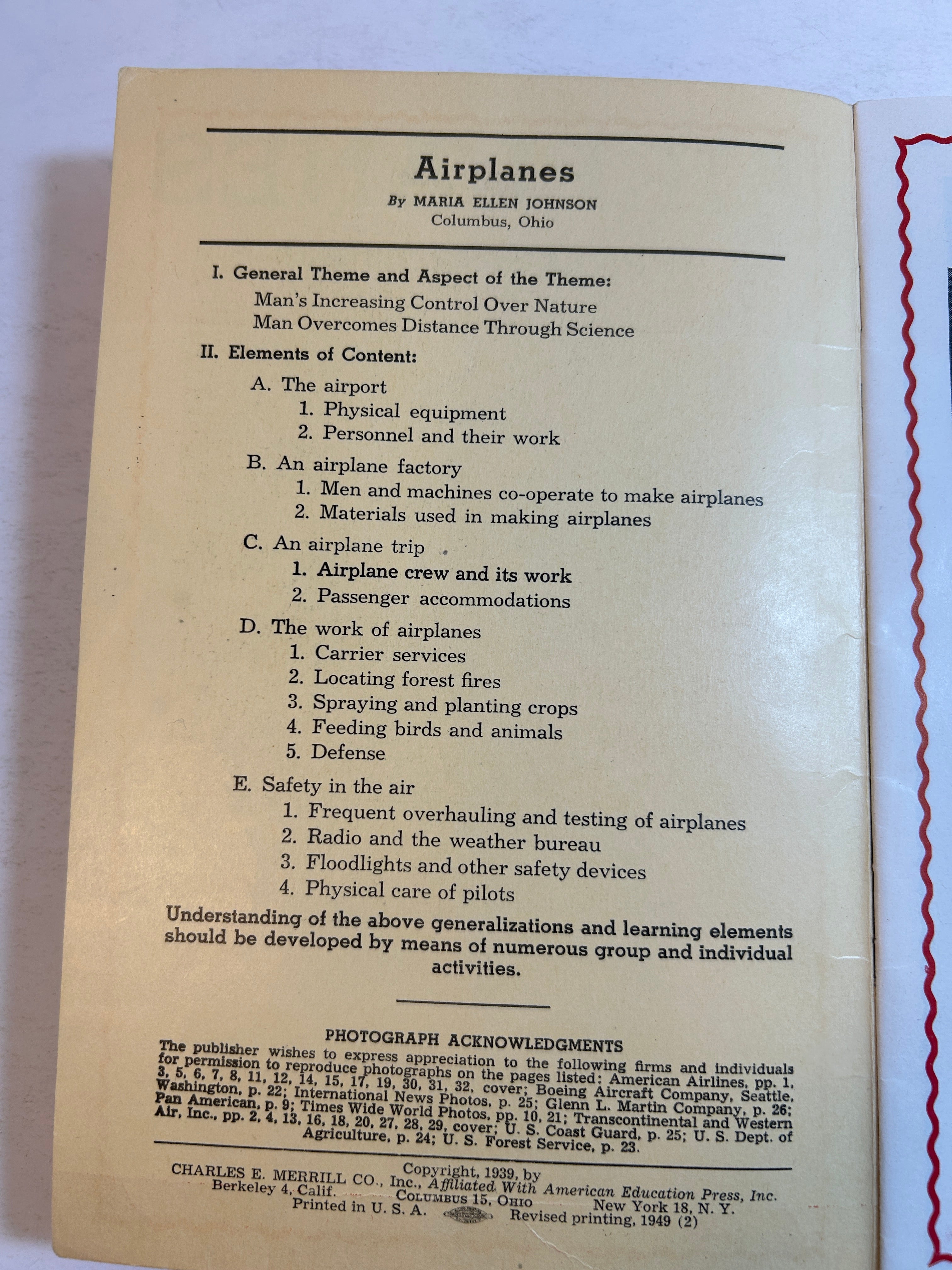 Lot of 4 Little Wonder Book Series: Firemen, Airplanes, Travel & Trains Today 1949-50 SC