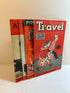 Lot of 4 Little Wonder Book Series: Firemen, Airplanes, Travel & Trains Today 1949-50 SC