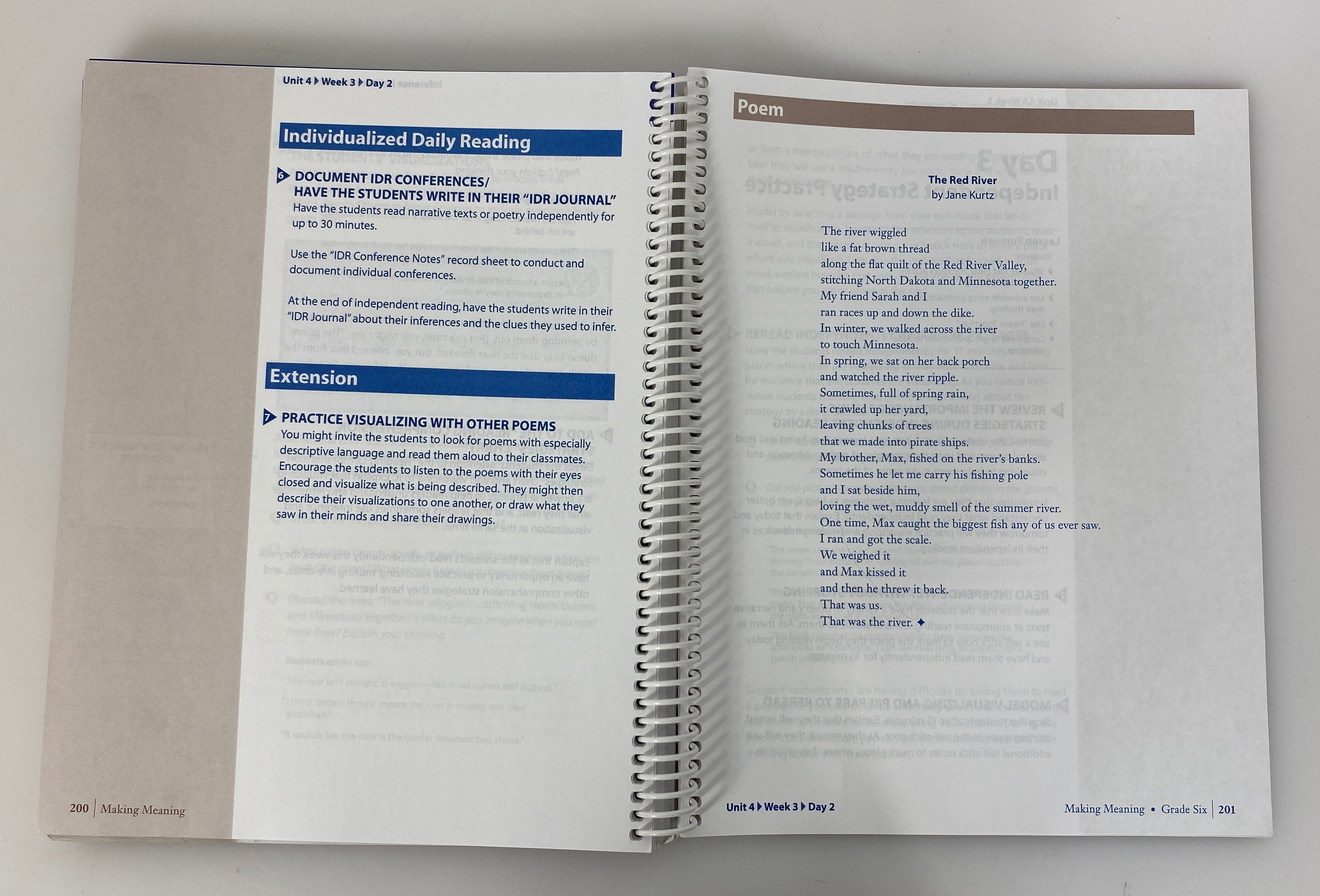 Lot of 4: Making Meaning Grade 6 Teacher's Manual/Orientation/Assessment Books