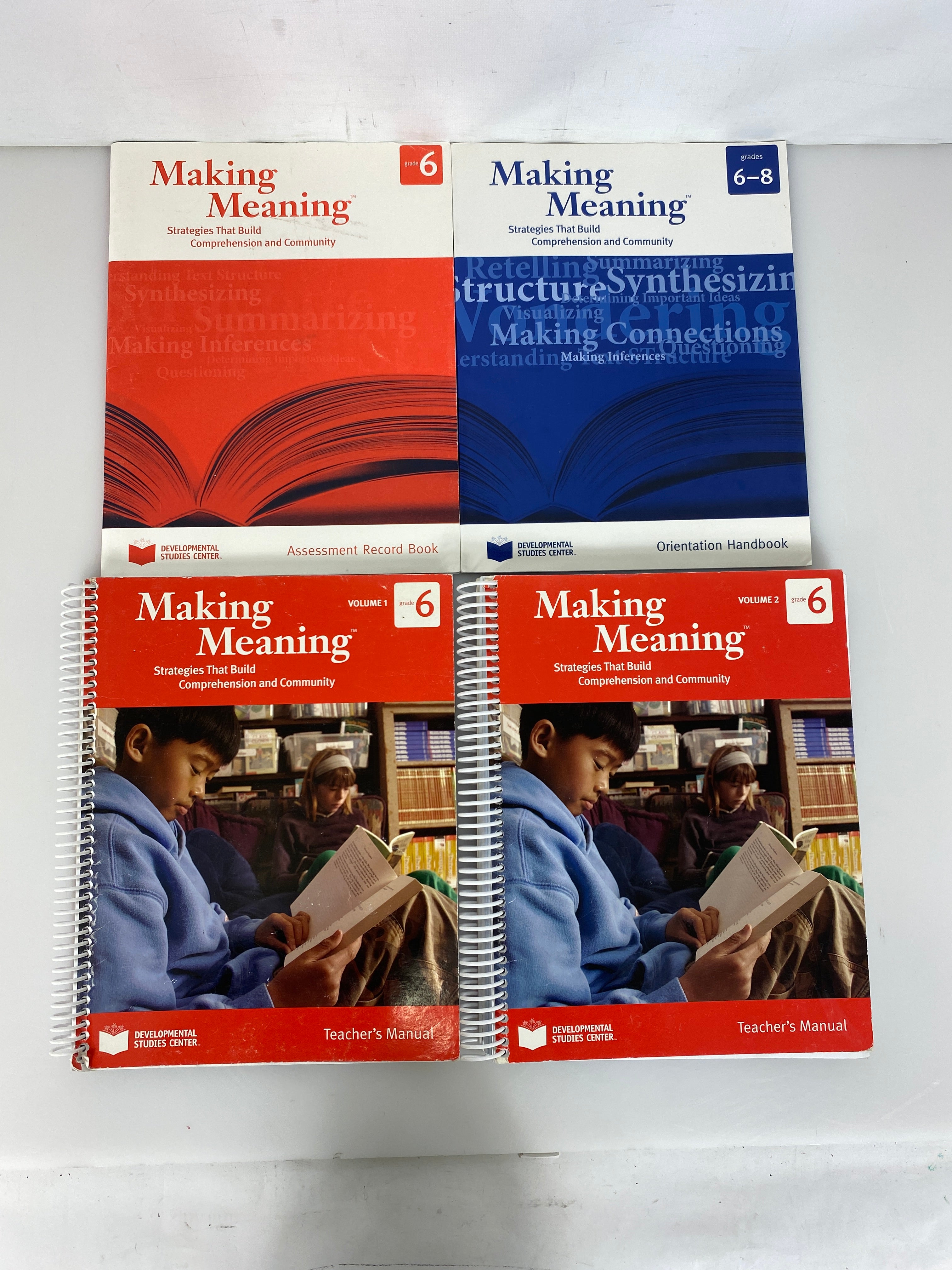 Lot of 4: Making Meaning Grade 6 Teacher's Manual/Orientation/Assessment Books