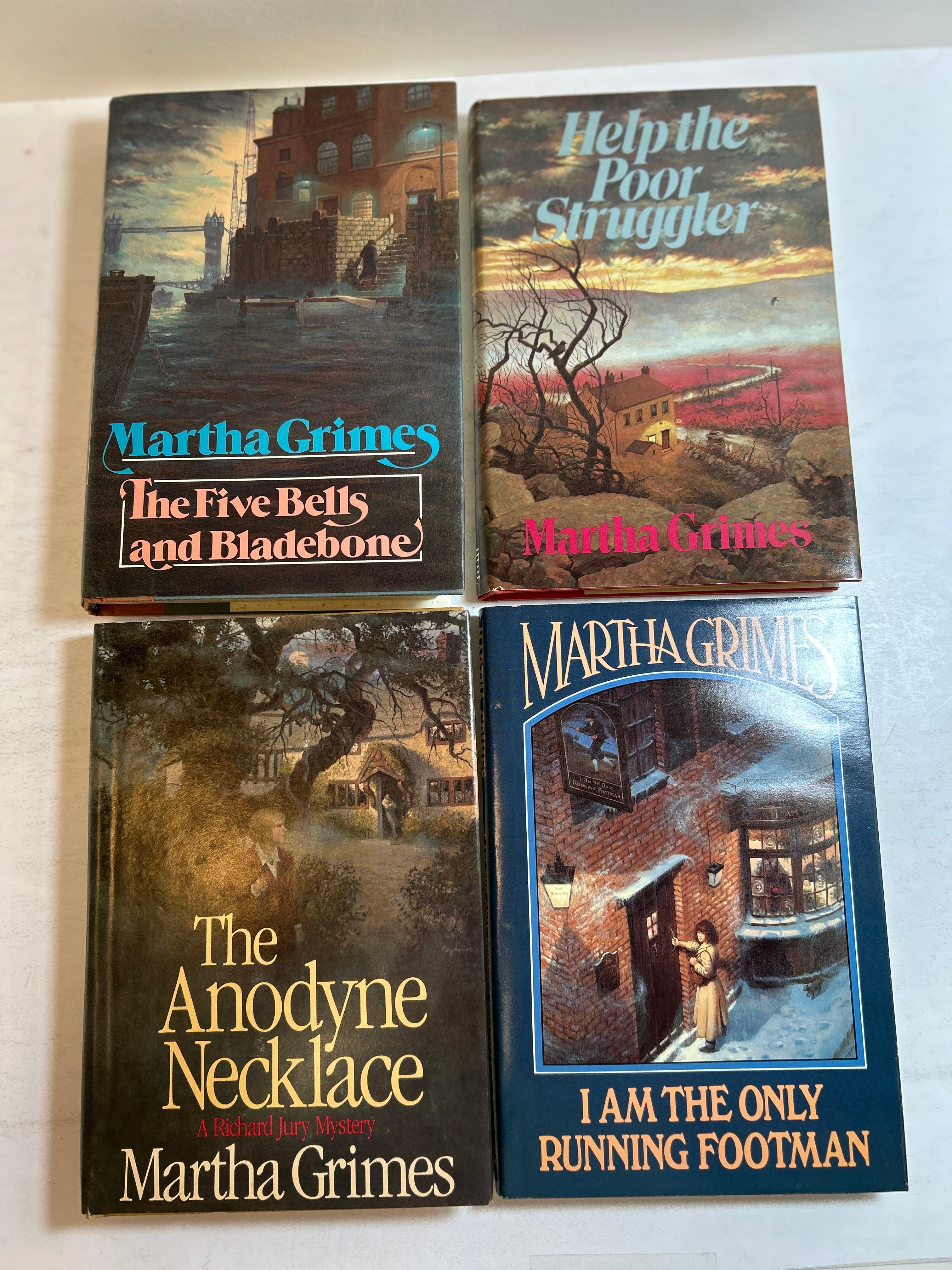 Lot of 4 Martha Grimes Mysteries HCDJ