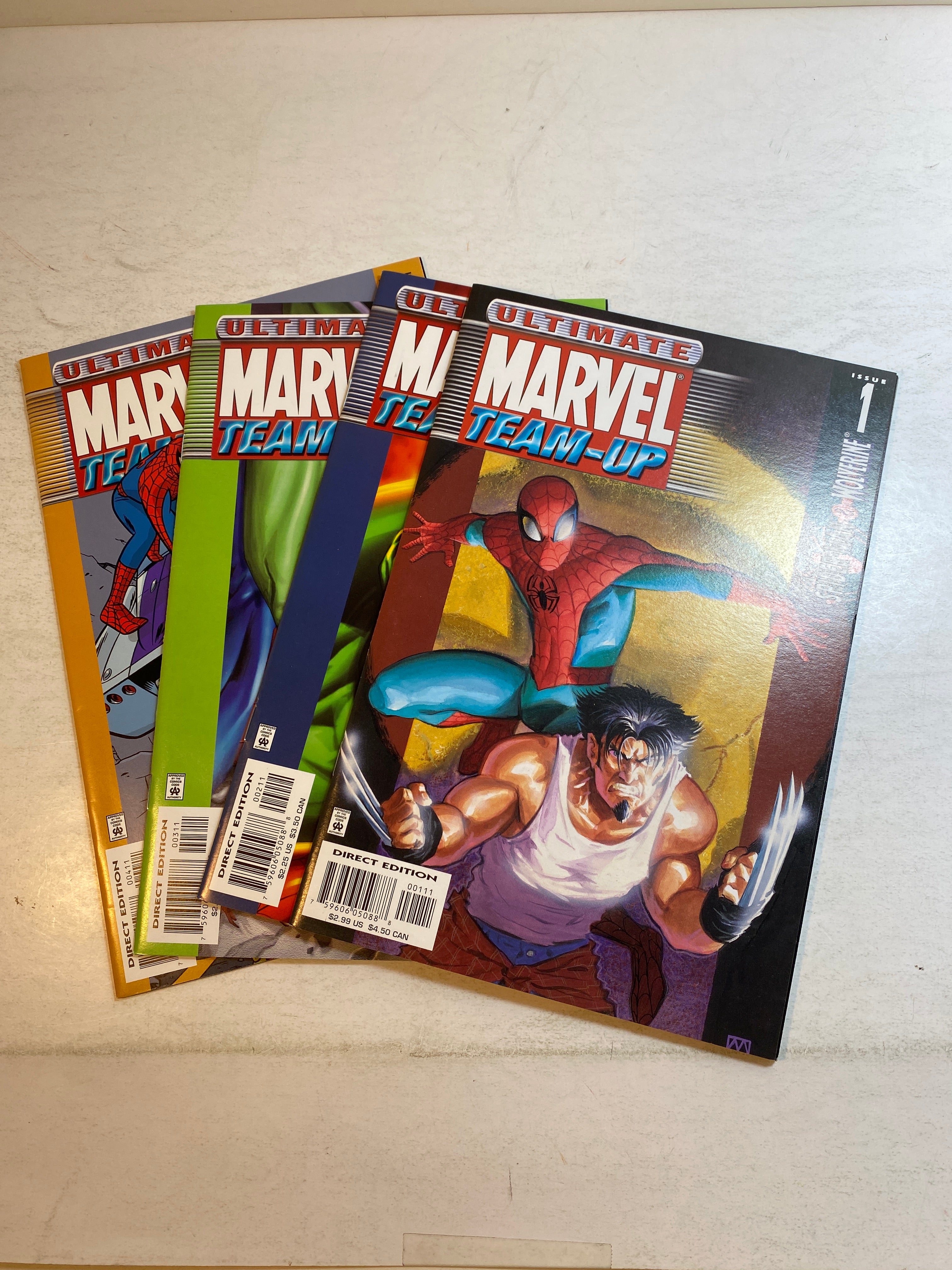 Lot of 4 Marvel Ultimate Team Up Comics 2001