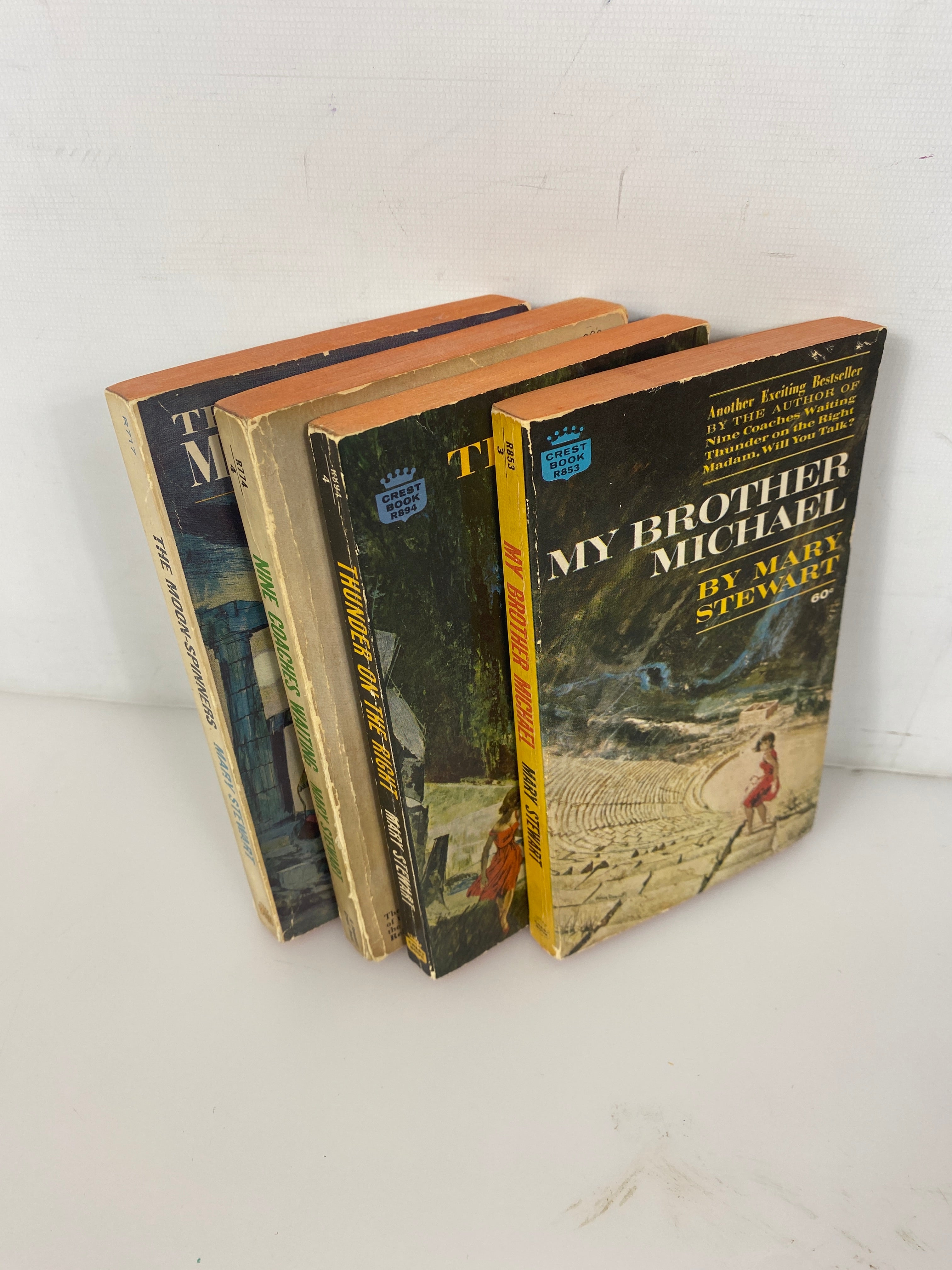 Lot of 4 Mary Stewart Vintage paperbacks 1967