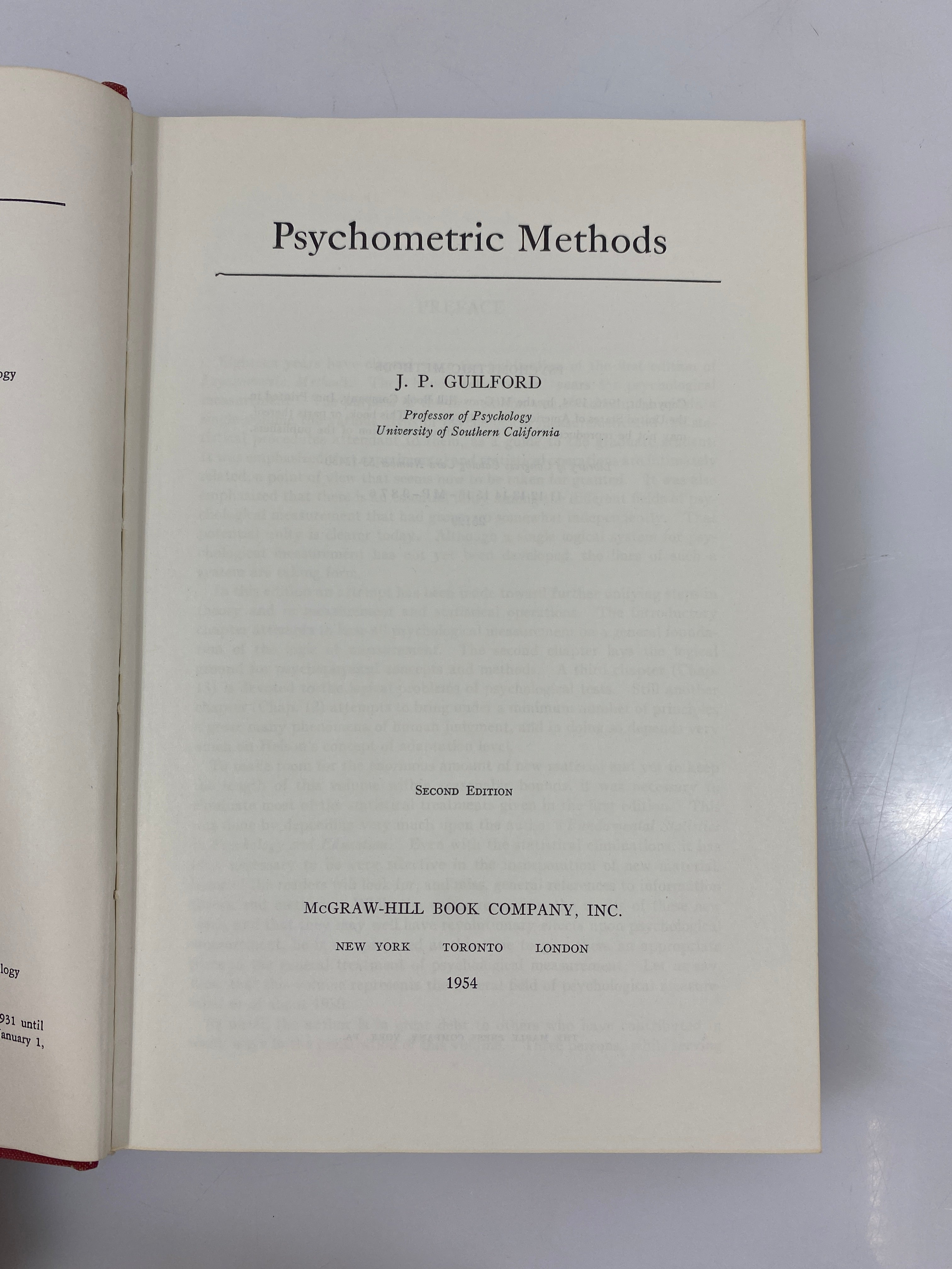 Lot of 4: McGraw-Hill Series in Psychology 1954-67 HC
