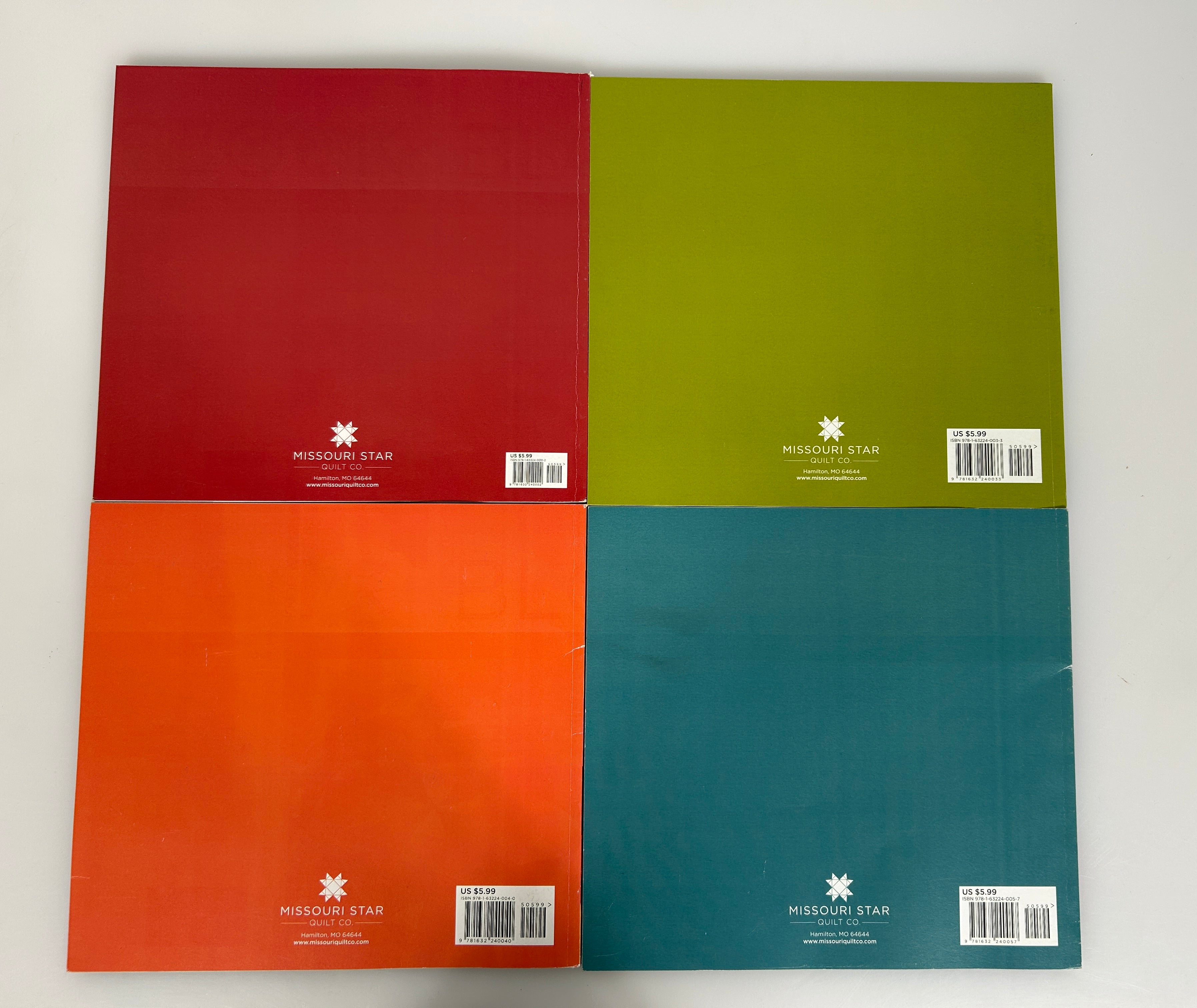 Lot of 4 Missouri Star Quilt Co BLOCK Magazines Vol.1  Issues 1,4,5 & 6 2014