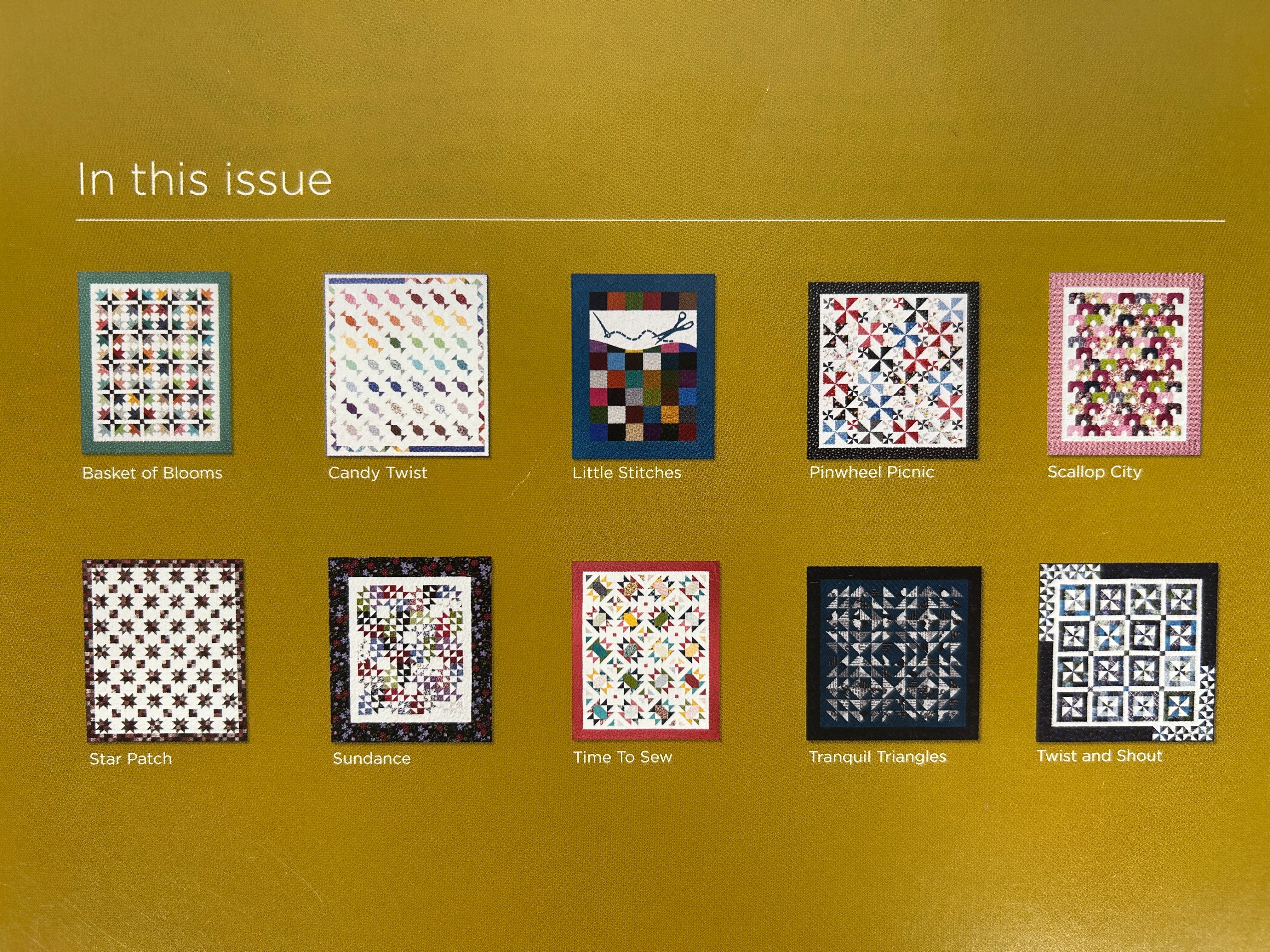 Lot of 4 Missouri Star Quilt Co BLOCK Magazines Vol.5 Issues 1, 2, 3 & 6 2018