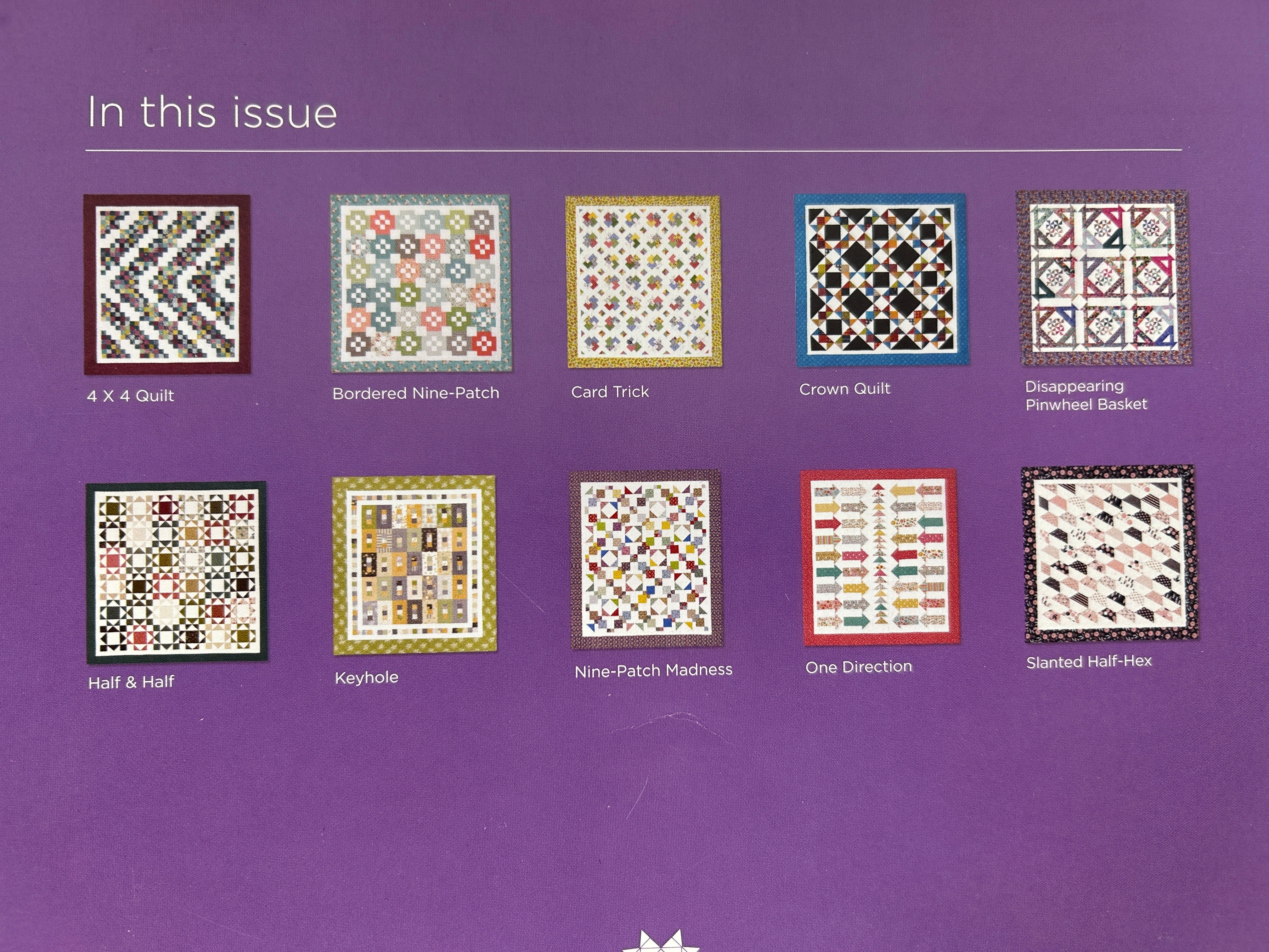 Lot of 4 Missouri Star Quilt Co BLOCK Magazines Vol.5 Issues 1, 2, 3 & 6 2018