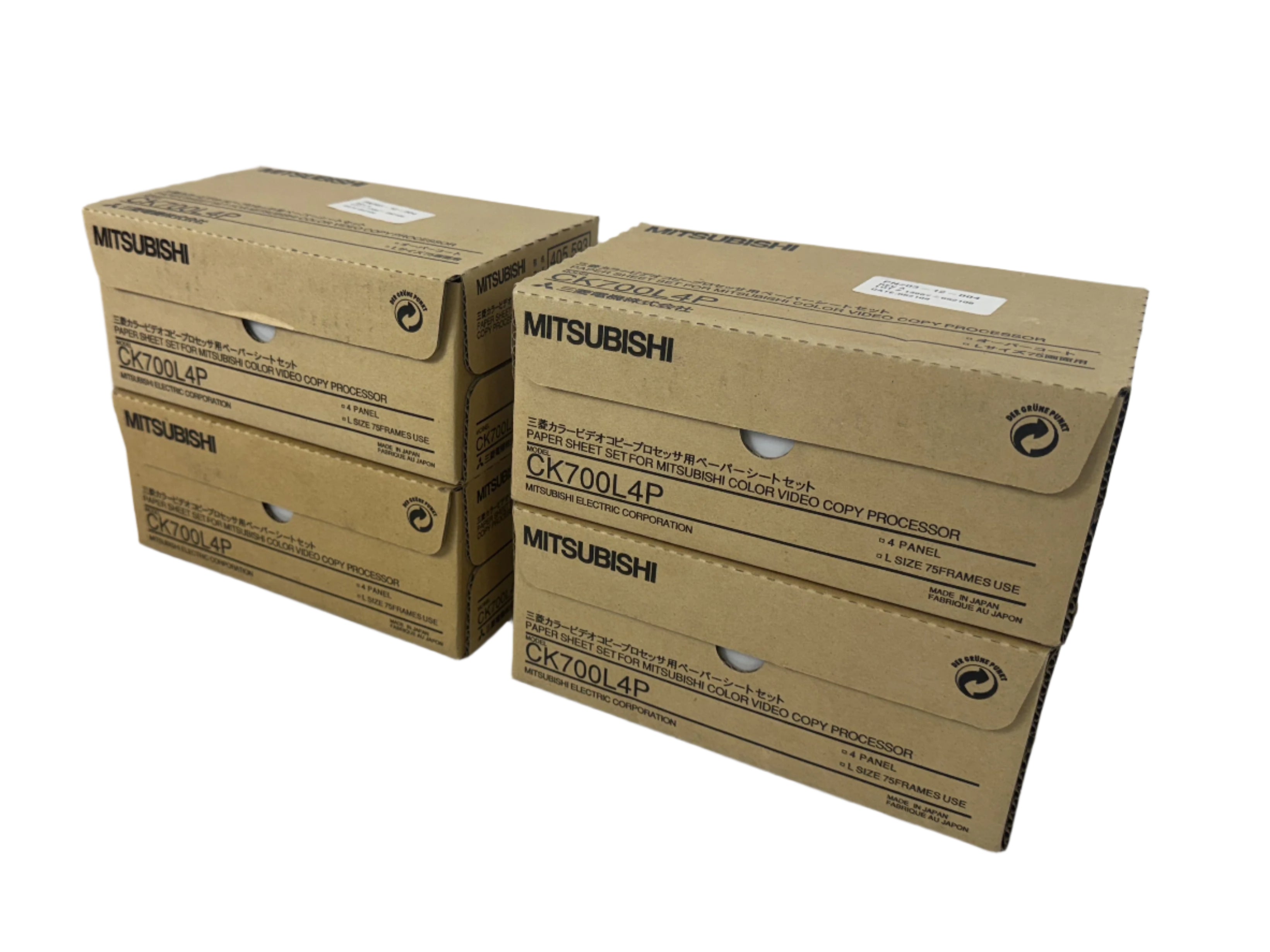 Lot of 4 Mitsubishi CK700L4P Color Printer Paper