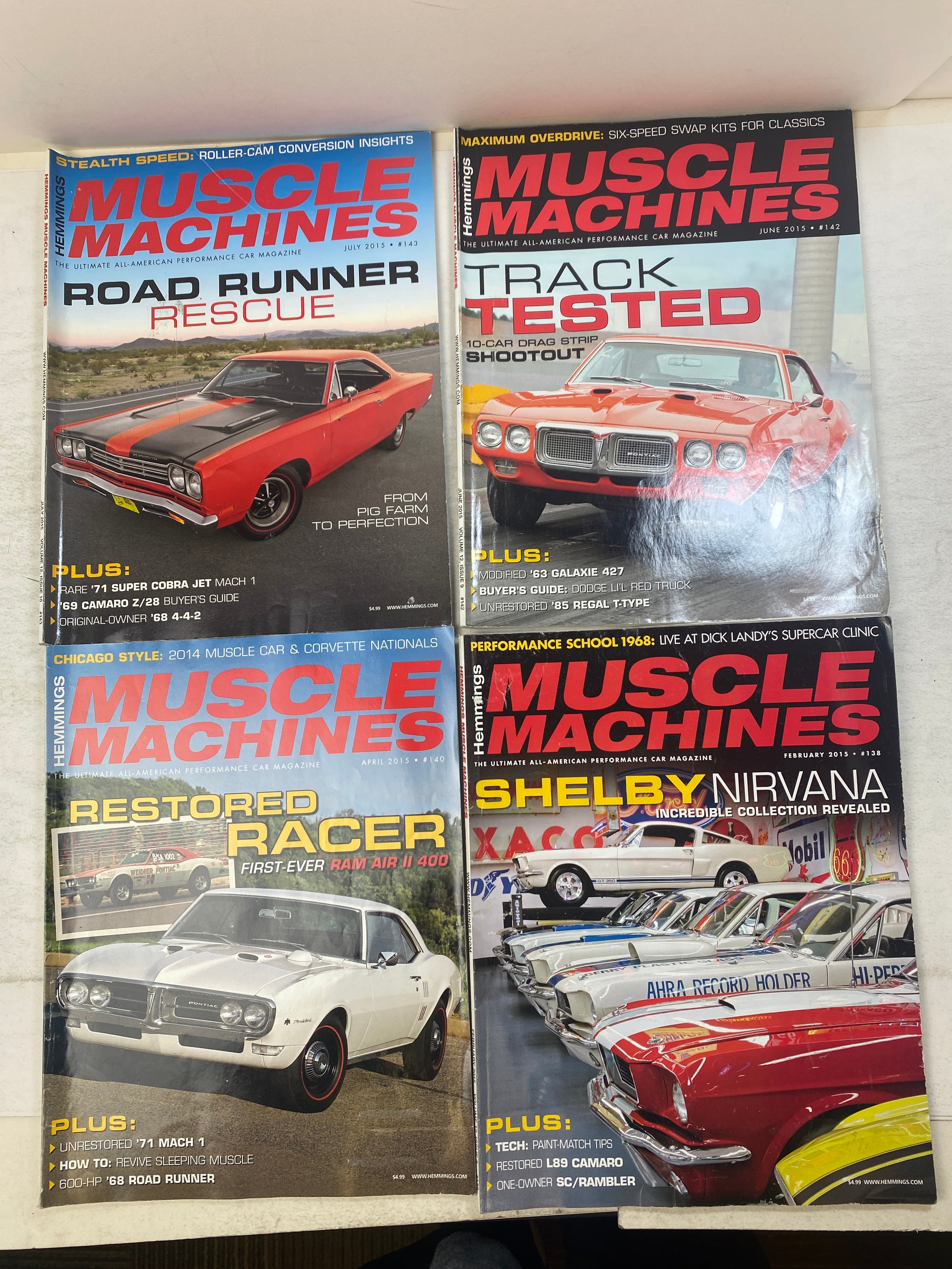 Lot of 4 Muscle Machines Magazines 2015