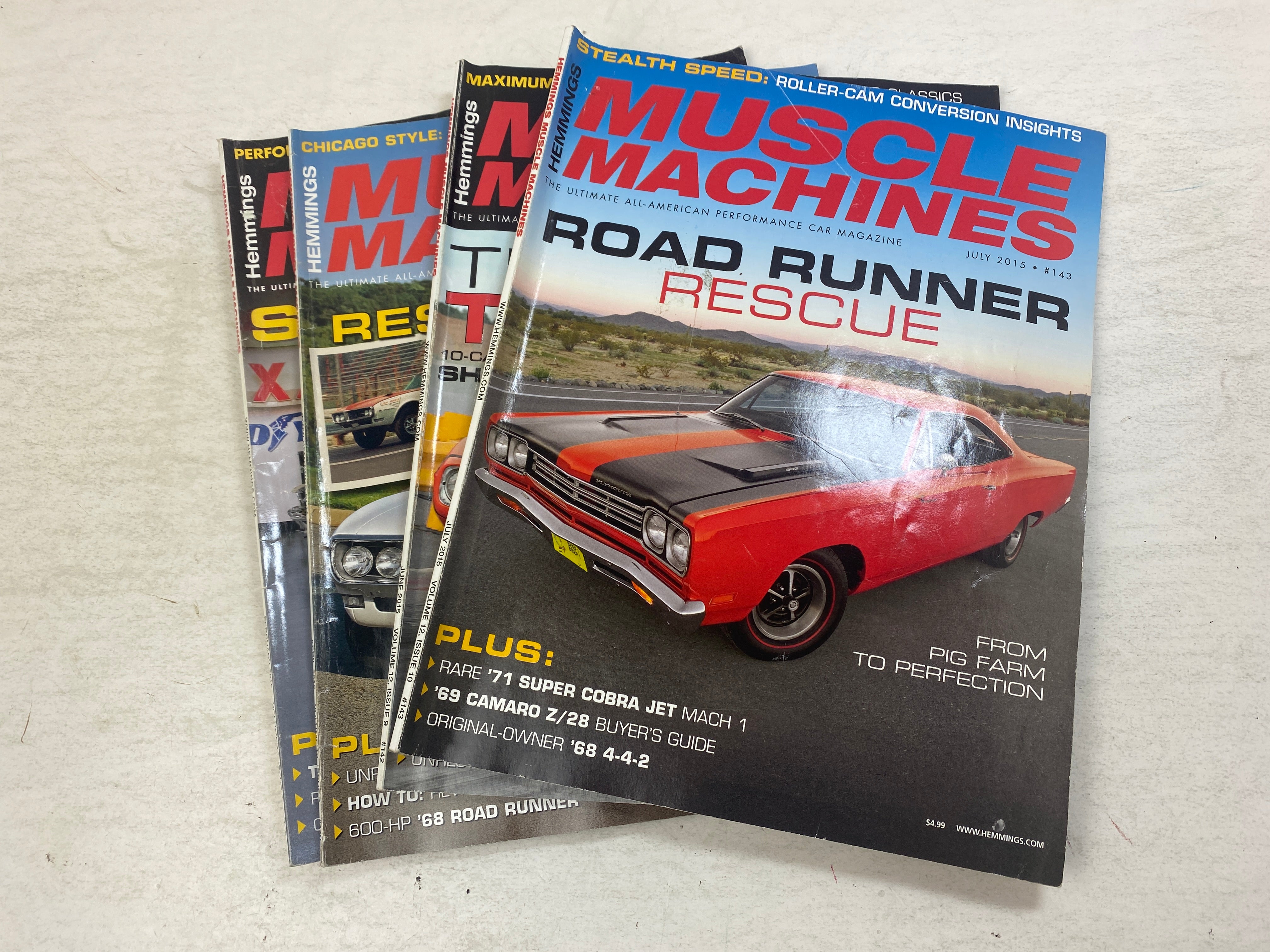 Lot of 4 Muscle Machines Magazines 2015