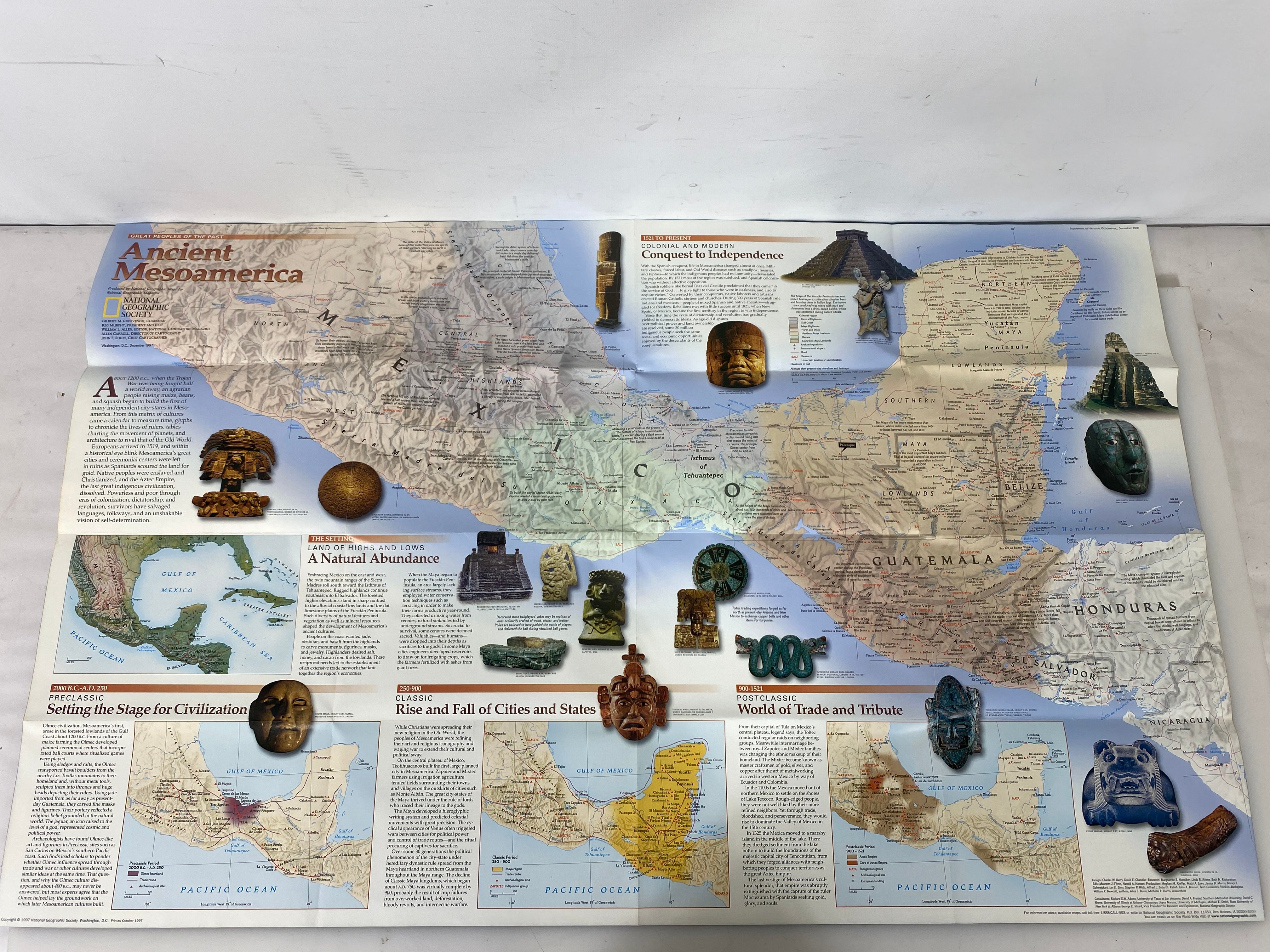 Lot of 4 Nat Geo Great Peoples of the Past Mongols/Romans/Mesoamerican/Egyptians