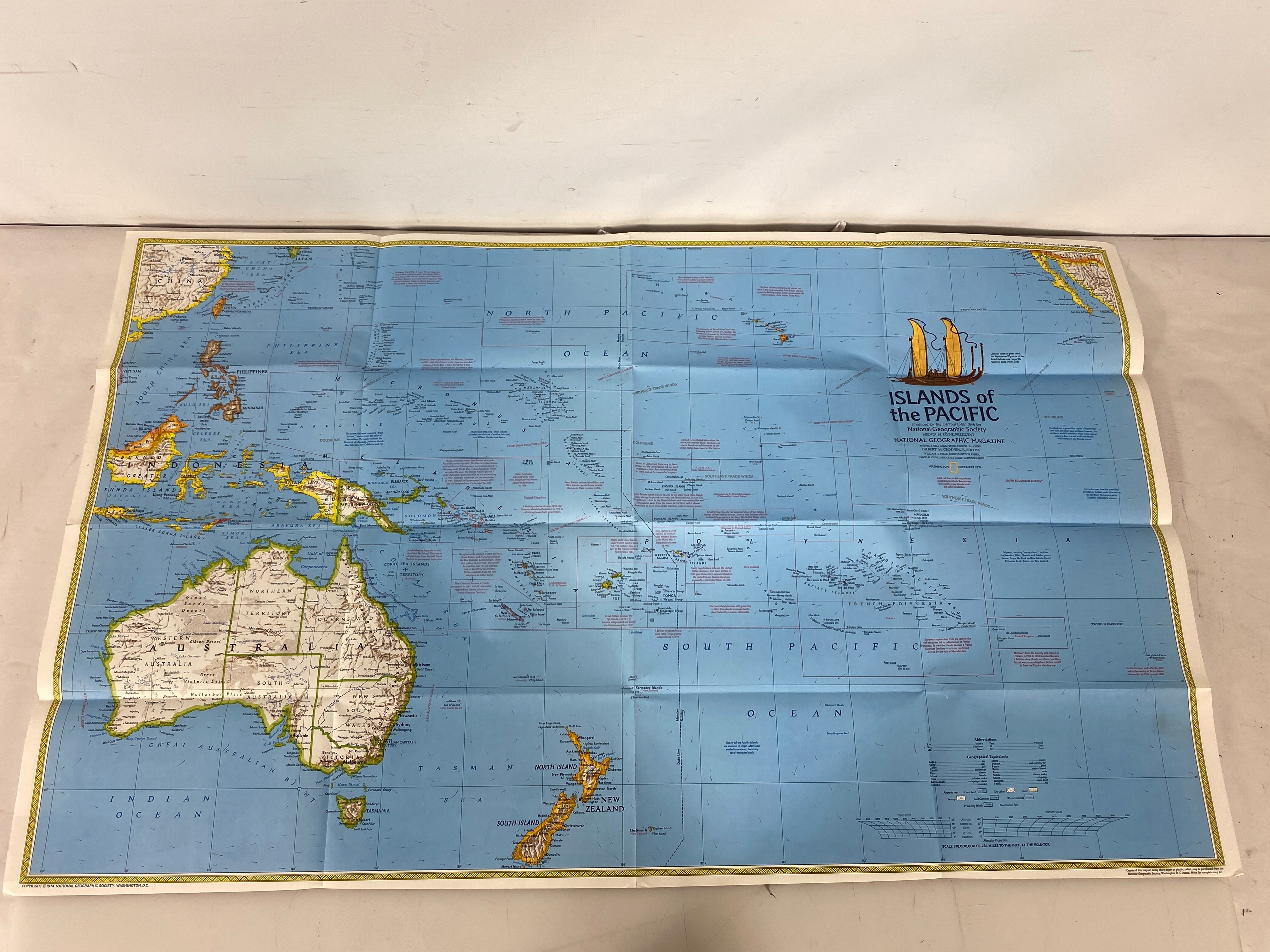 Lot of 4 Nat Geo: Indigenous Peoples Posters/Maps 1972-2000