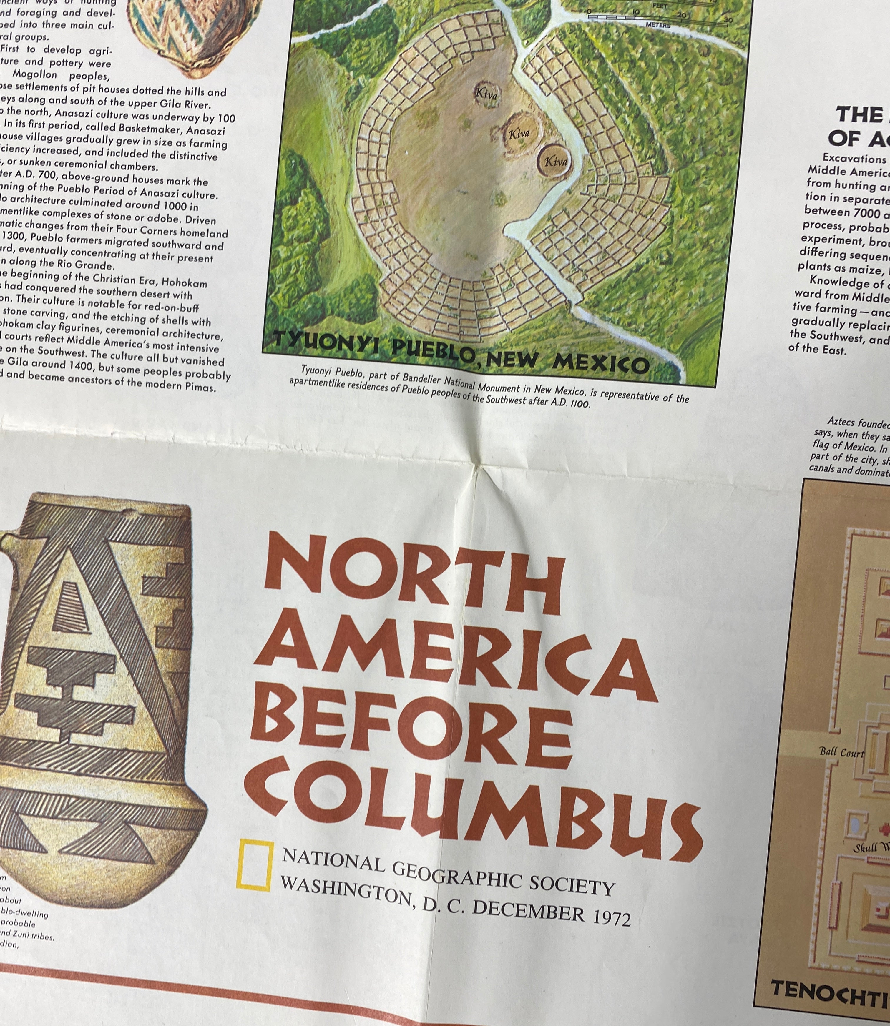 Lot of 4 Nat Geo: Indigenous Peoples Posters/Maps 1972-2000