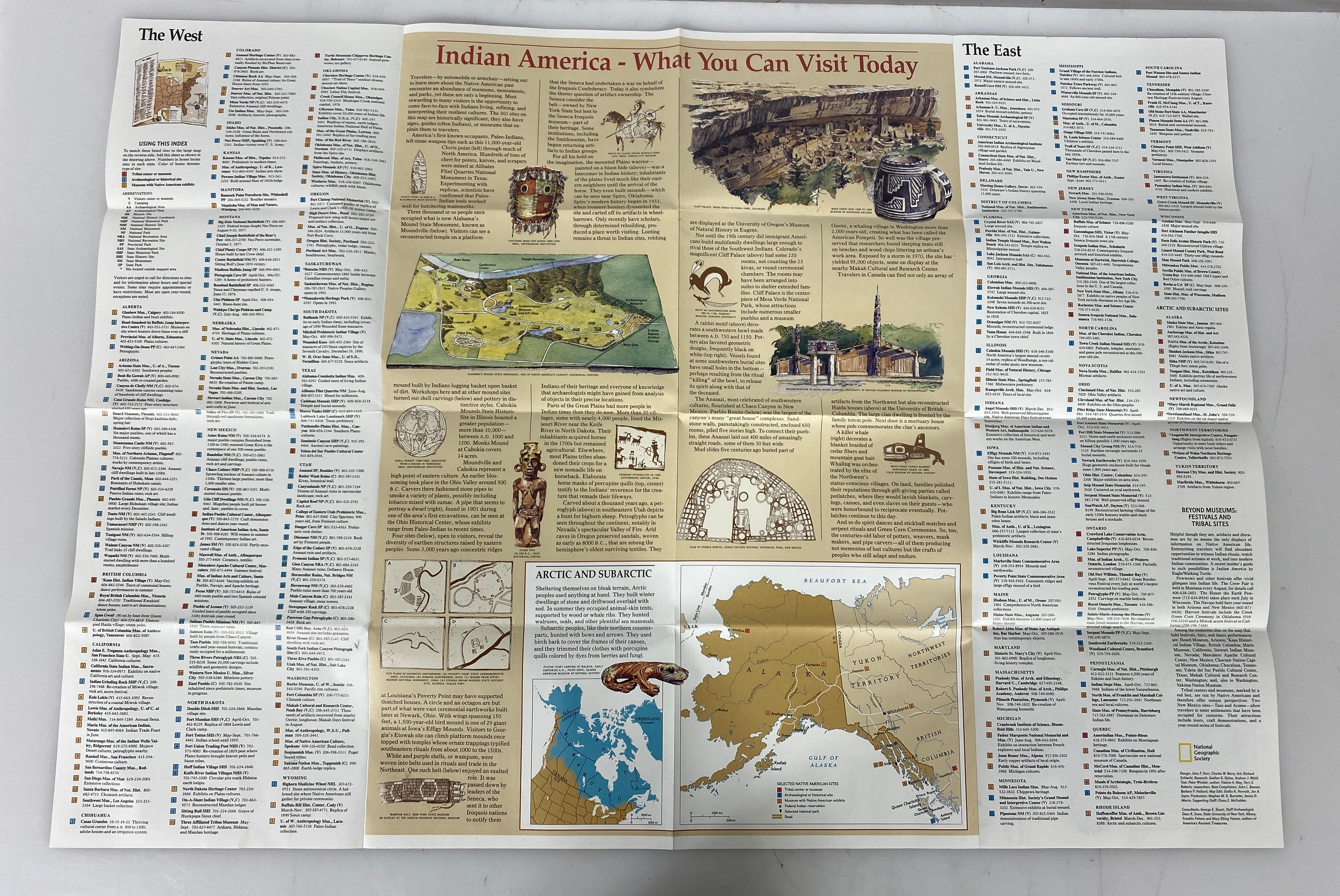 Lot of 4 Nat Geo: Indigenous Peoples Posters/Maps 1972-2000