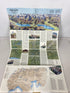 Lot of 4 Nat Geo Posters Traveler's Map Maya/Australia/Mexico/Alps 1985-94