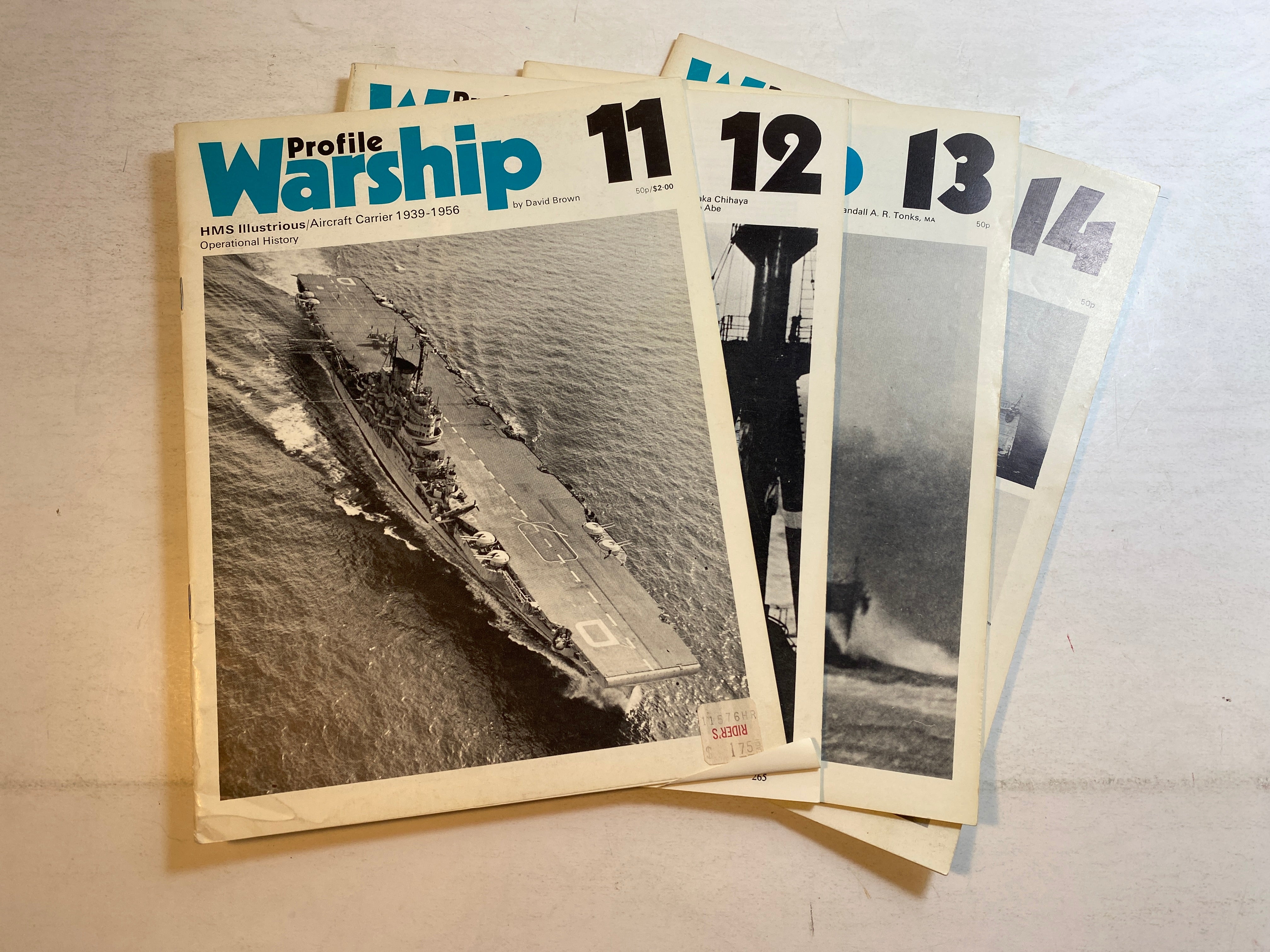 Lot of 4 Profile Warship 11, 12, 13, 14 1971-1972