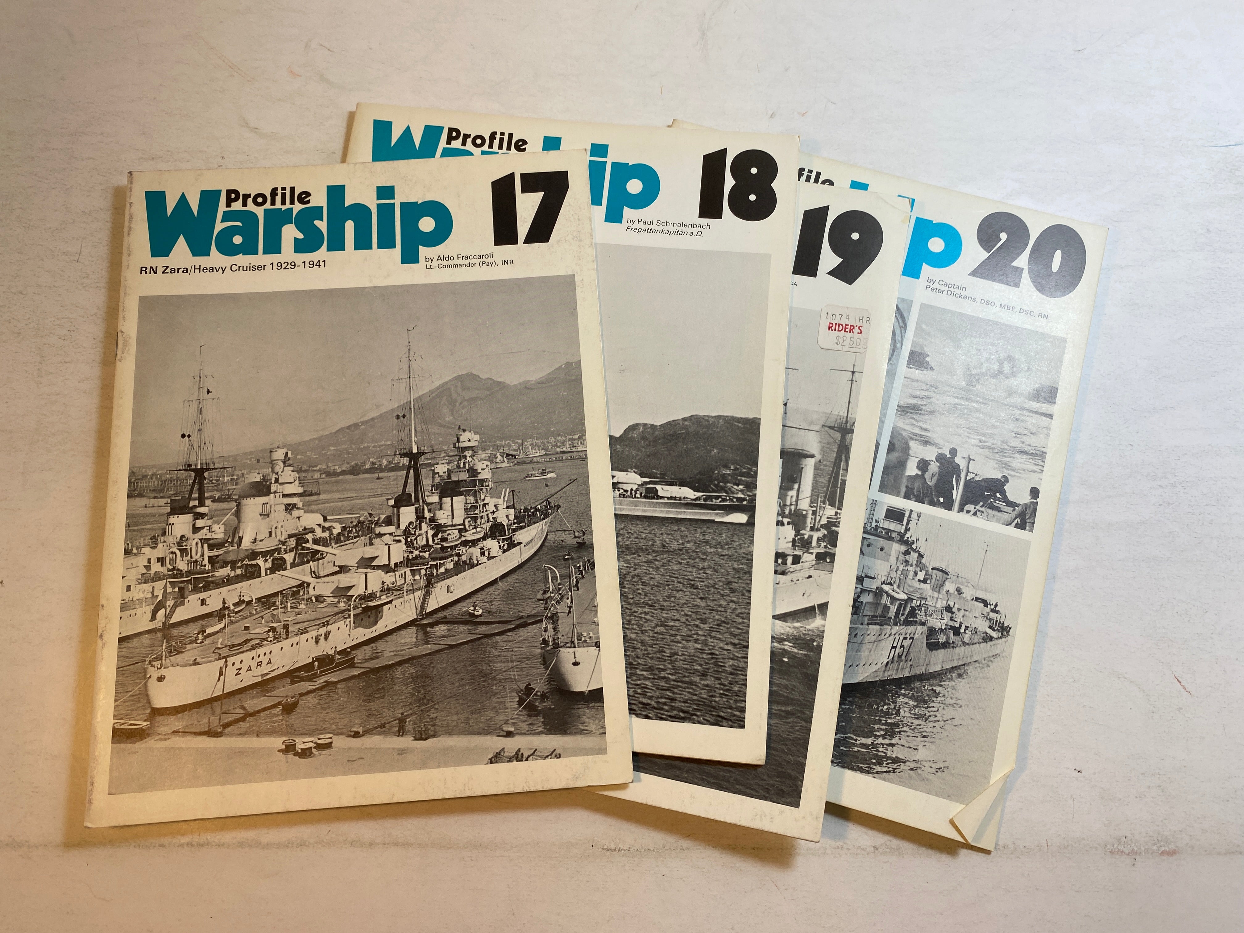 Lot of 4 Profile Warship 17, 18, 19 20 1972