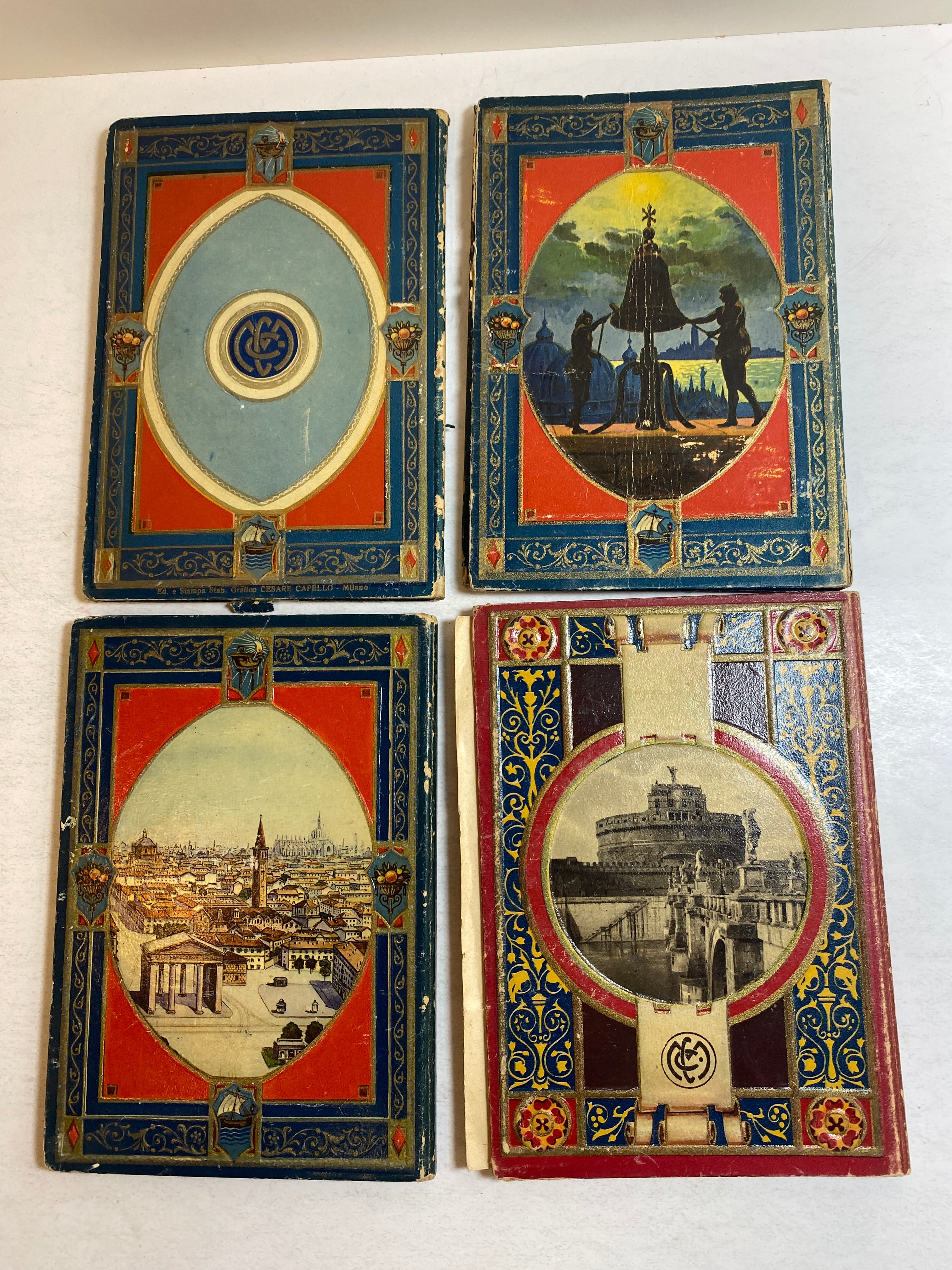 Lot of 4 Ricordo Vintage Photography Books Milan Rome Venice 1940s