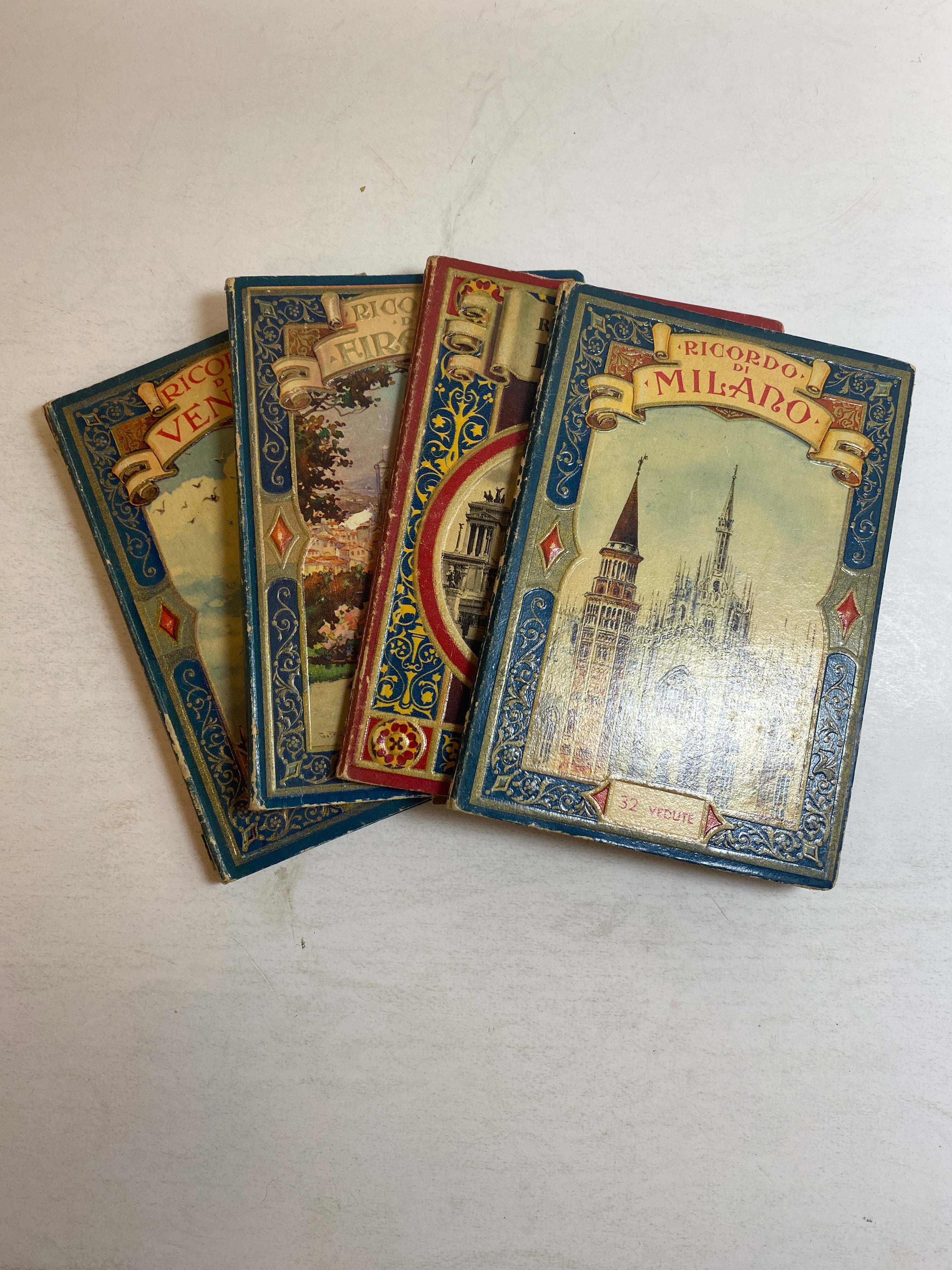 Lot of 4 Ricordo Vintage Photography Books Milan Rome Venice 1940s