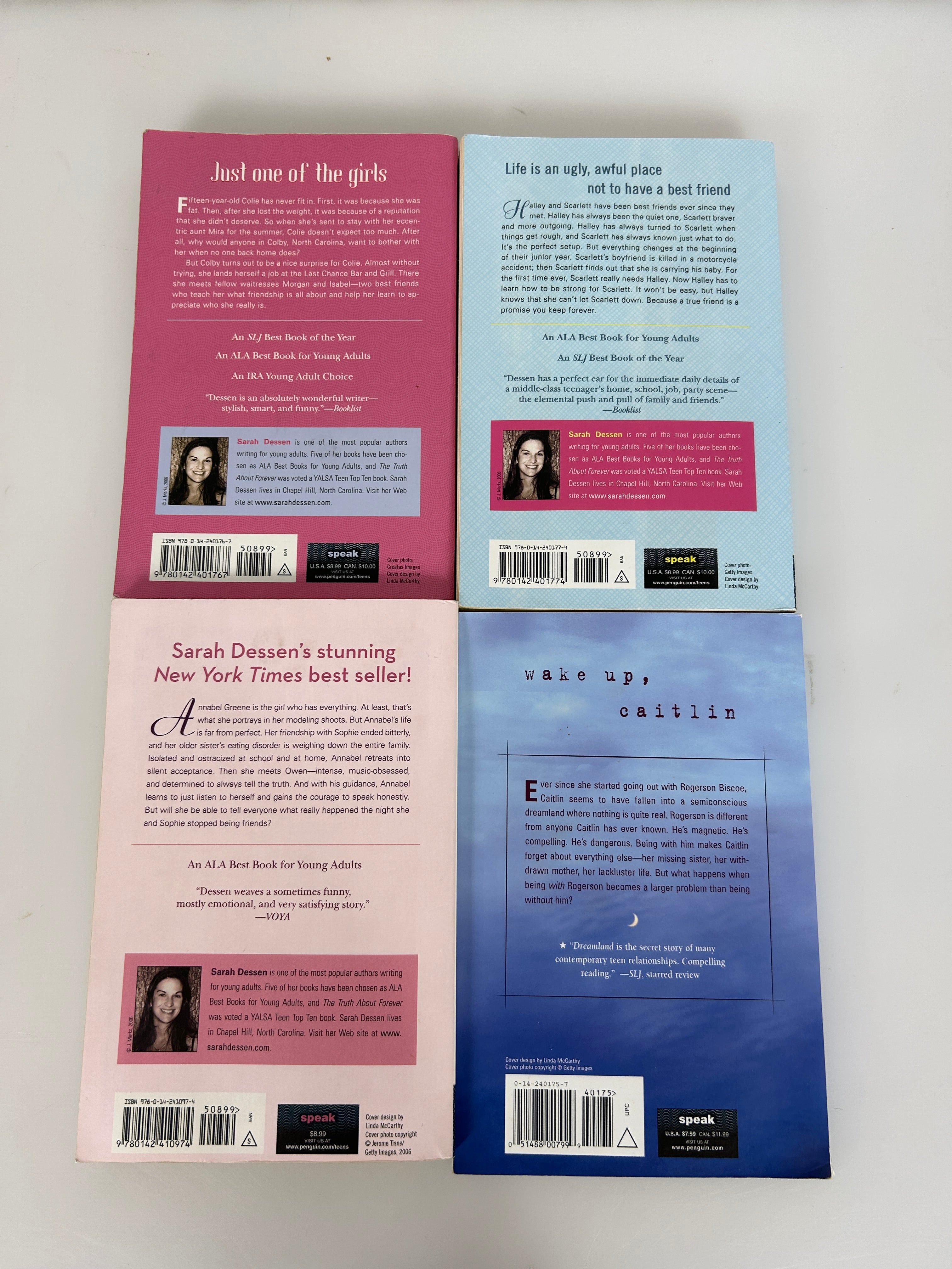 Lot of 4 Sarah Dessen YA Dreamland/Just Listen/Someone Like You/Keeping the Moon