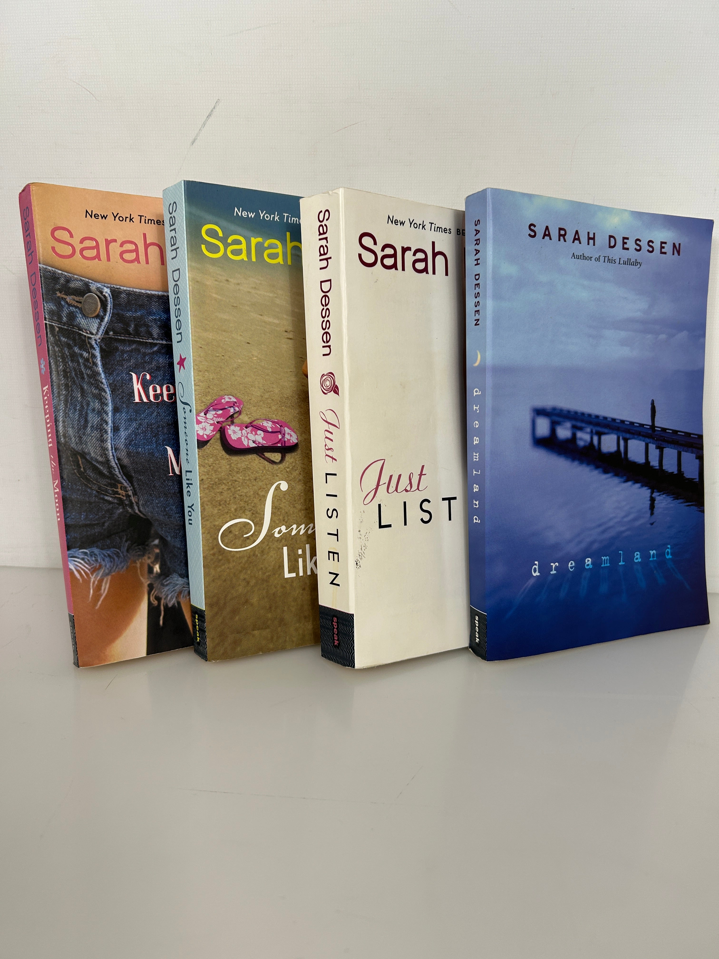 Lot of 4 Sarah Dessen YA Dreamland/Just Listen/Someone Like You/Keeping the Moon